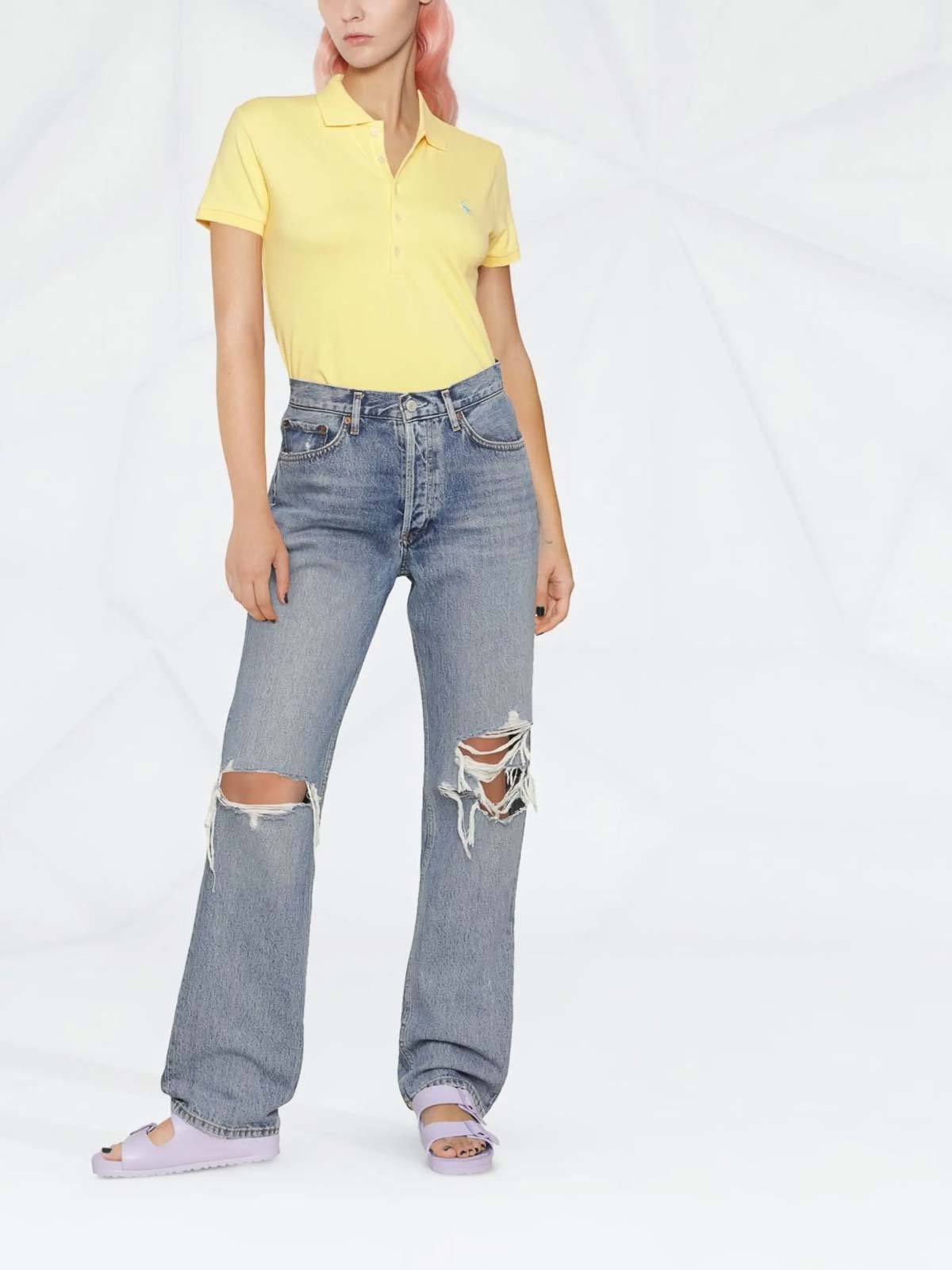 Julie Logo-Embroidered Polo Shirt 211870245030700 (Polo Ralph Lauren / ポロシャツ ) | Polo Ralph Lauren (ポロ ラルフ ローレン)(1)