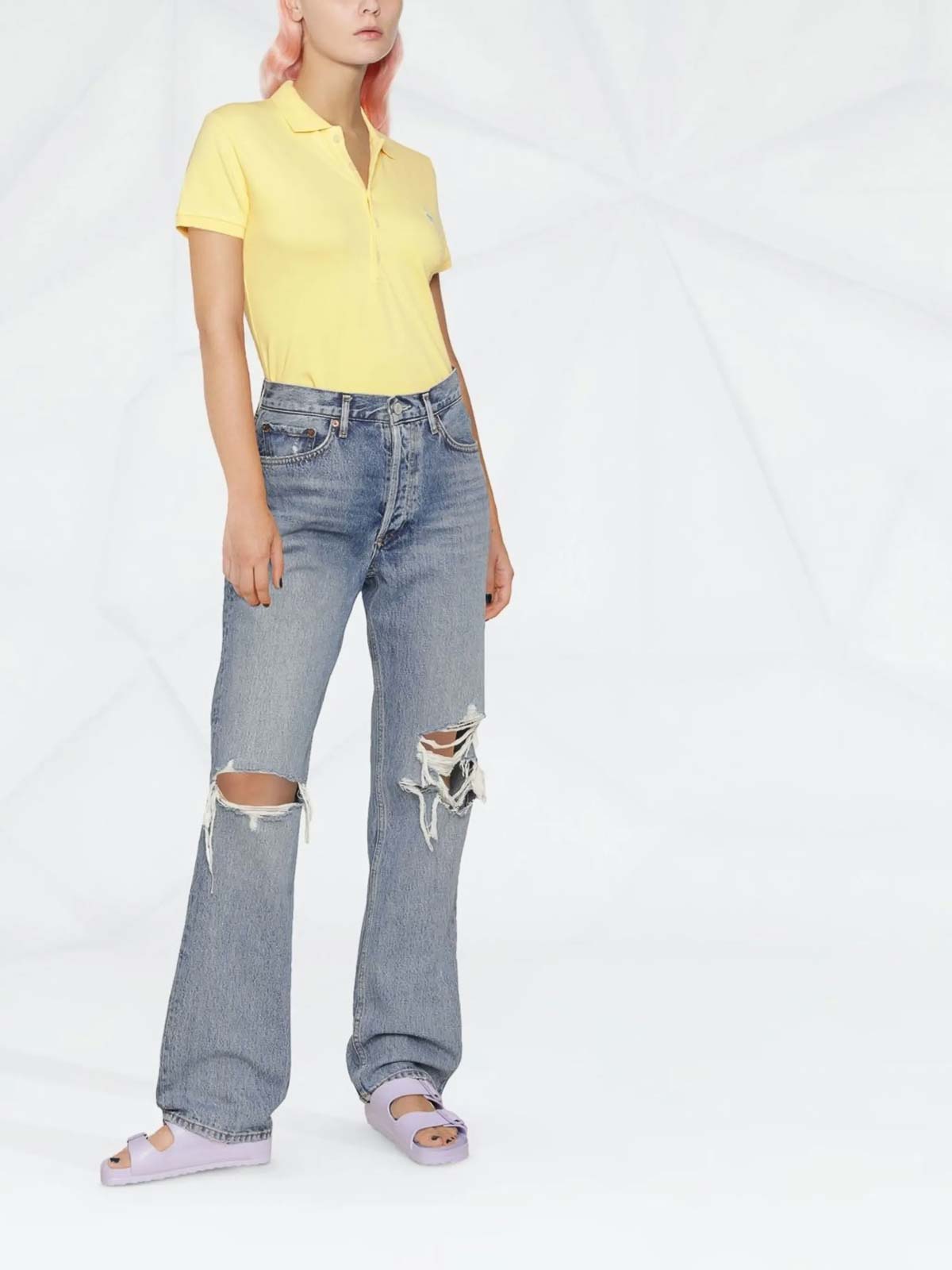 Julie Logo-Embroidered Polo Shirt 211870245030700 (Polo Ralph Lauren / ポロシャツ ) | Polo Ralph Lauren (ポロ ラルフ ローレン)(3)