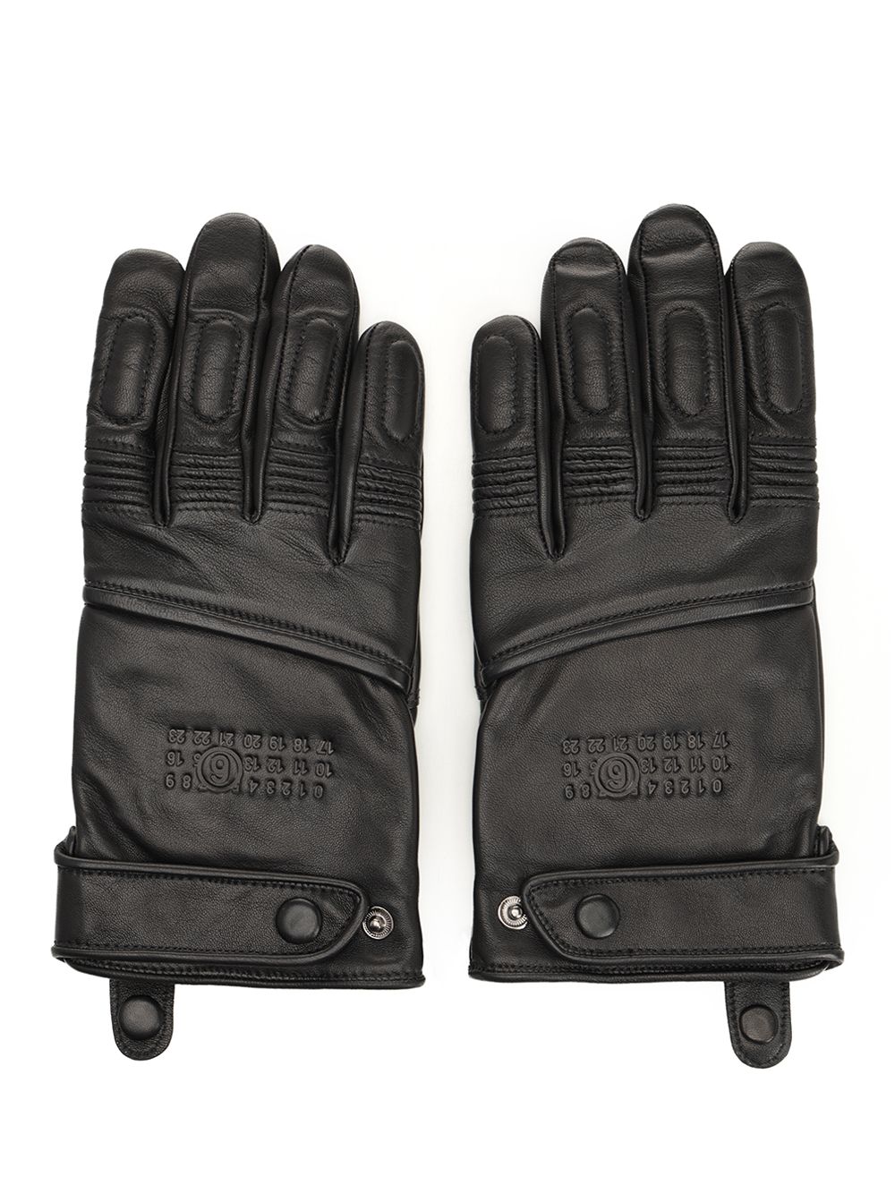 Leather biker gloves SH2TS0003M07014900 (MM6 Maison Margiela / グローブ ) | MM6 Maison Margiela (エムエムシックス)