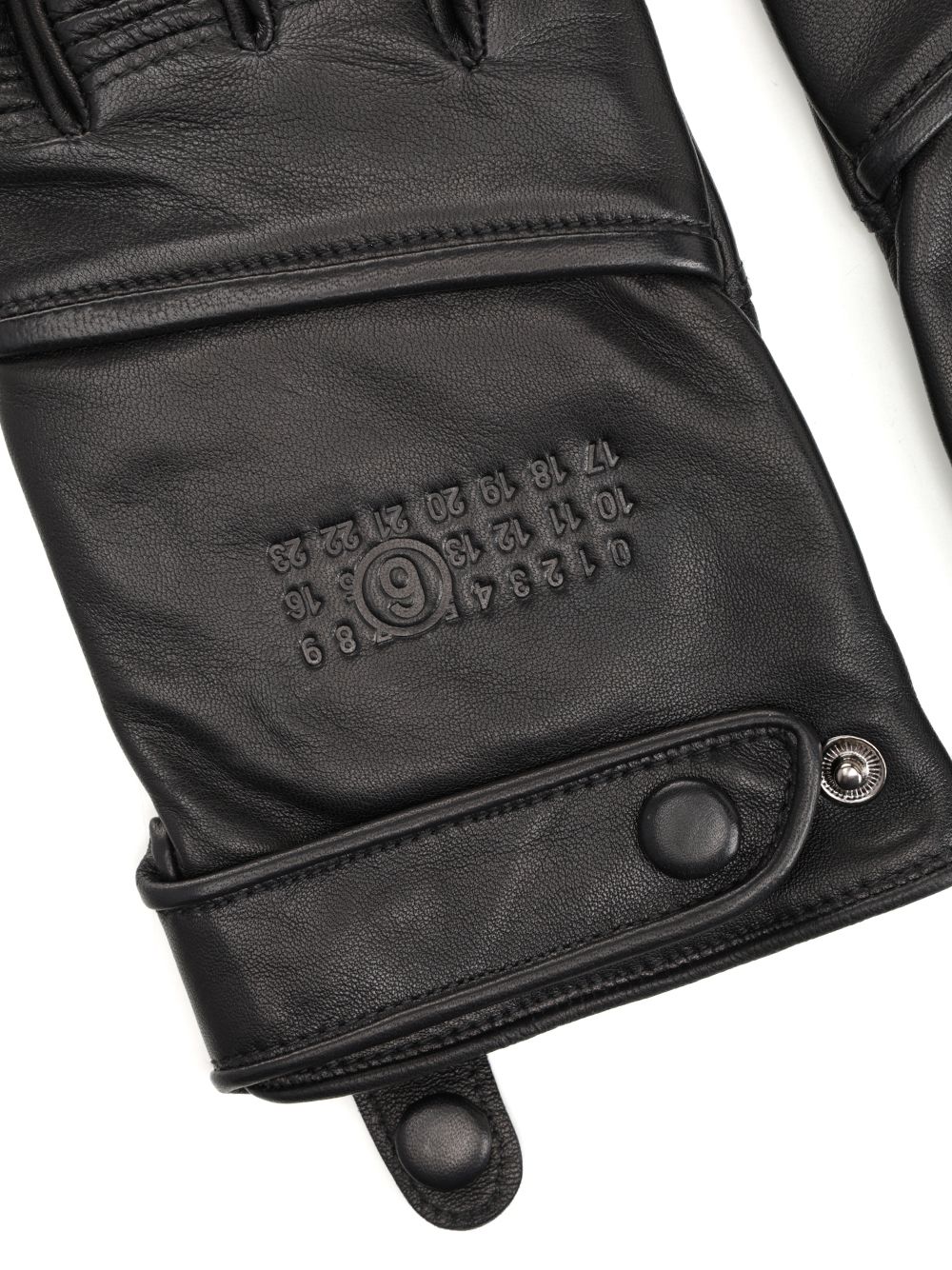 Leather biker gloves SH2TS0003M07014900 (MM6 Maison Margiela / グローブ ) | MM6 Maison Margiela (エムエムシックス)(2)