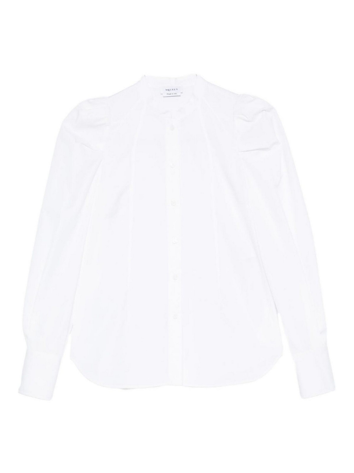 Shirt With Mandarin Collar 848940QAABT9000 (Alexander McQUEEN / シャツ・ブラウス ) | Alexander McQUEEN (アレキサンダー・マックイーン)