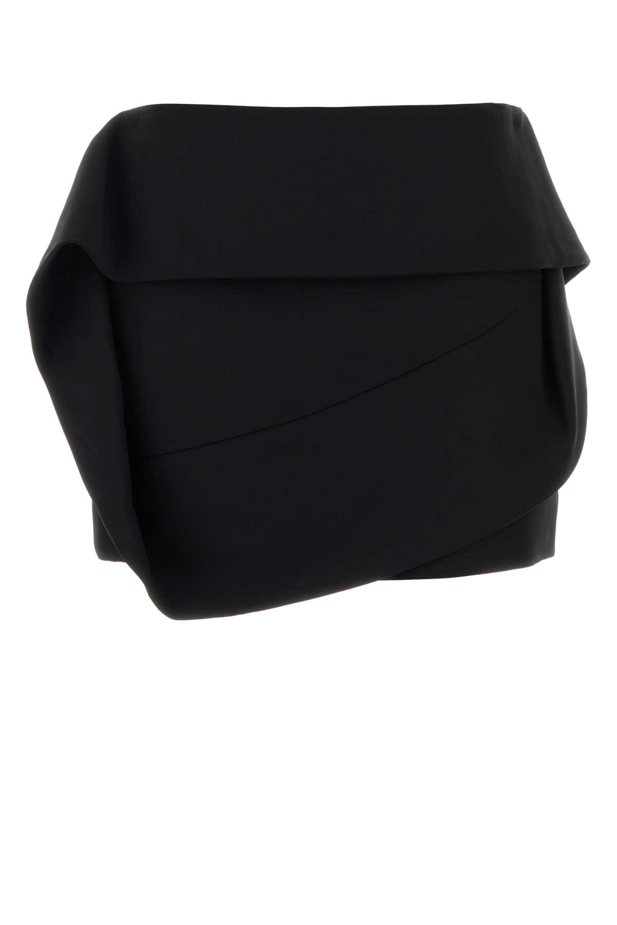 Black viscose blend mini skirt 13H634788268NERO (FERRAGAMO / スカート ) | FERRAGAMO (フェラガモ)