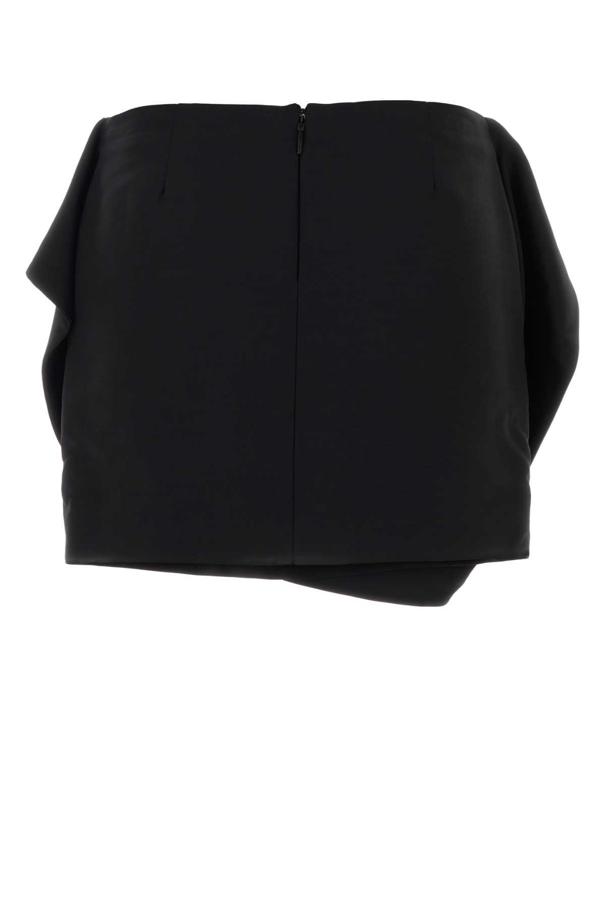 Black viscose blend mini skirt 13H634788268NERO (FERRAGAMO / スカート ) | FERRAGAMO (フェラガモ)(1)
