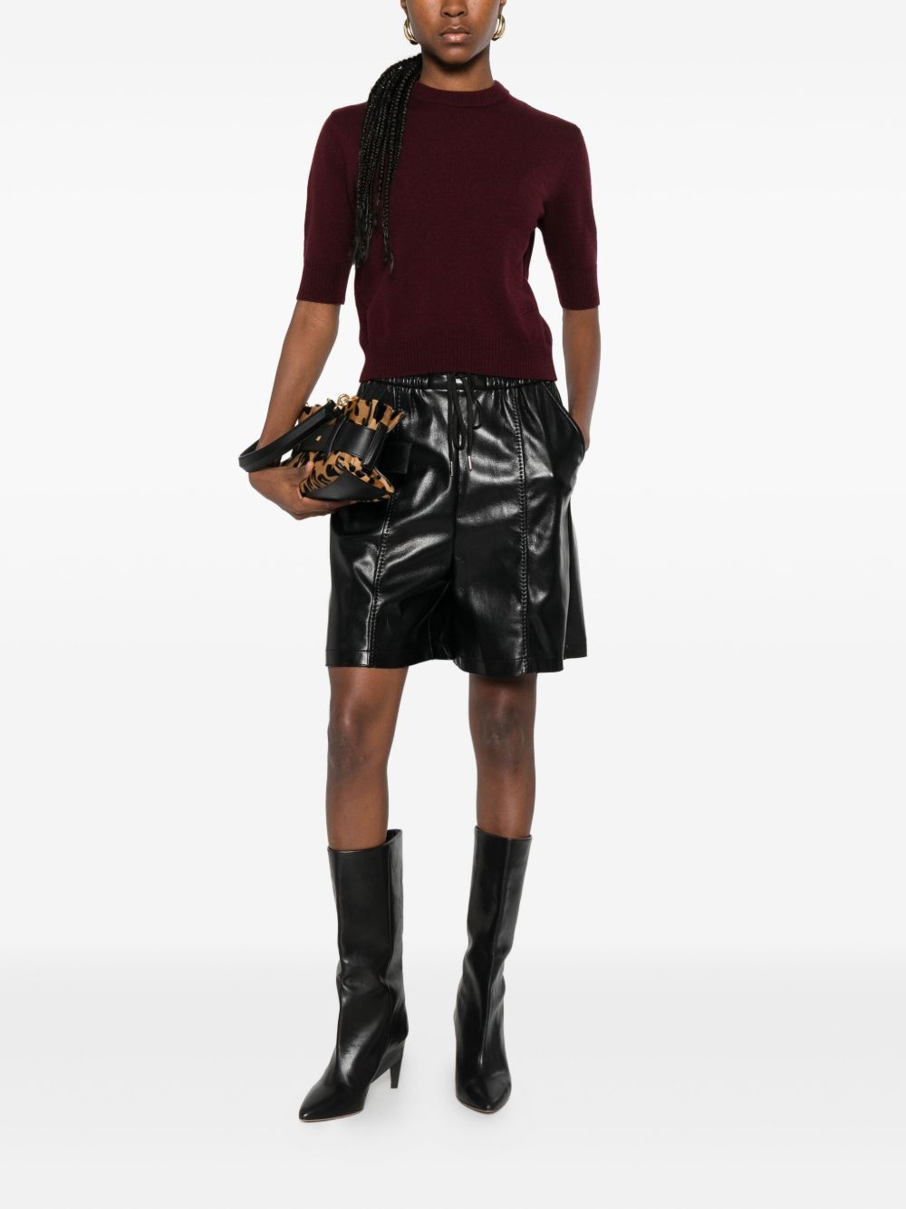 Pinko Shorts Black SEMOLINO105370A2P4Z99 (PINKO / ショートパンツ ) | PINKO (ピンコ)(3)