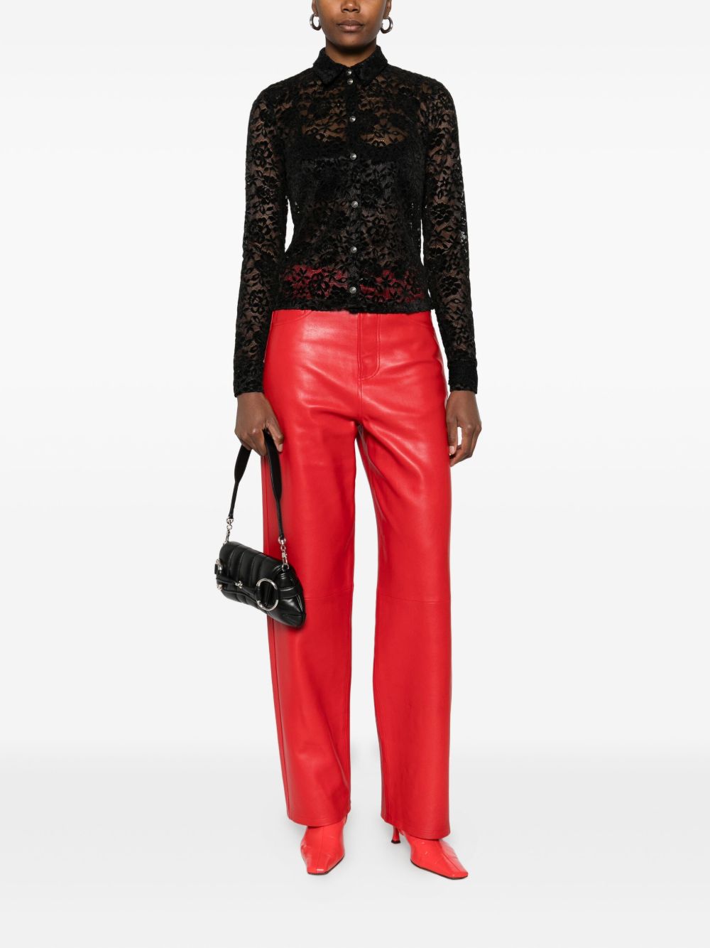 VERSACE JEANS COUTURE Shirts Black 79HAL213J0243899 (VERSACE JEANS COUTURE / シャツ・ブラウス ) | VERSACE JEANS COUTURE (ヴェルサーチェ ジーンズ クチュール)(2)