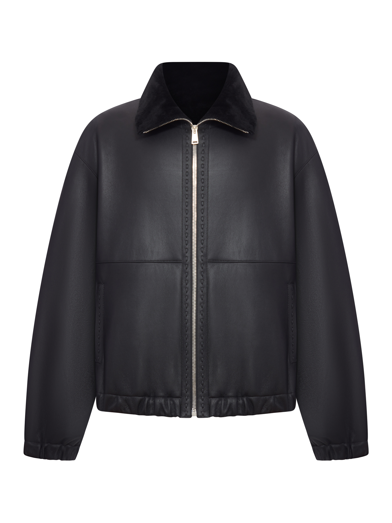 BLACK SHEEPSKIN BLOUSON FM0260AQOMF0GME (FENDI / レザー&ファージャケット・コート ) | FENDI (フェンディ)