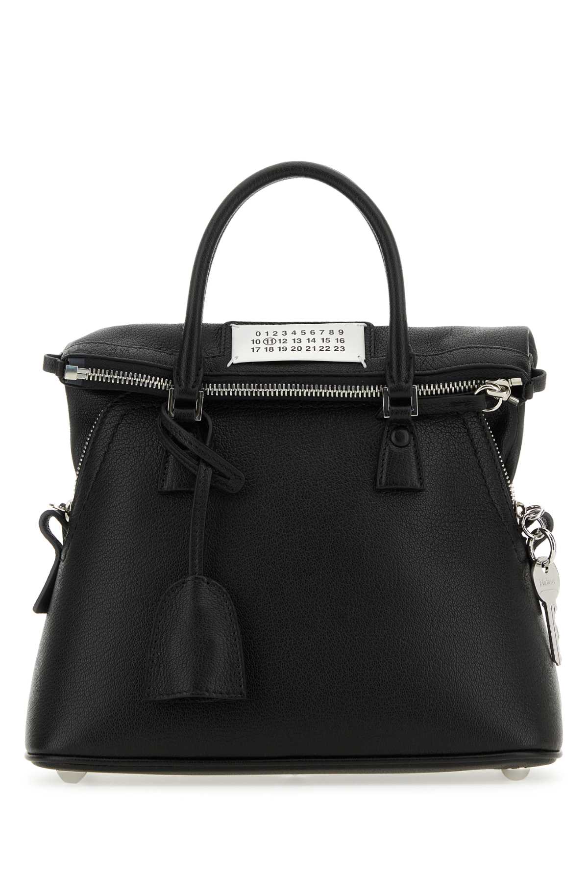 Black leather mini 5AC handbag SB1WG0037P5348T8013 (Maison Margiela / ハンドバッグ・ショルダーバッグ ) | Maison Margiela (メゾン マルジェラ)