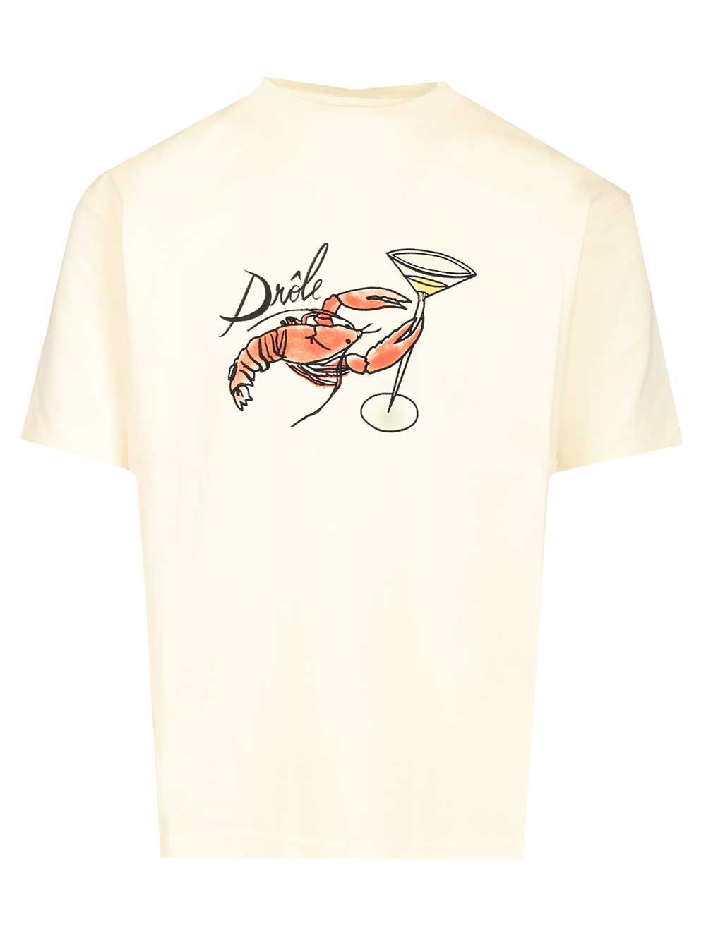 Cotton jersey T-shirt ITS277CO195OW (Drôle De Monsieur / Tシャツ・カットソー ) | Drôle De Monsieur (ドロールドムッシュ)