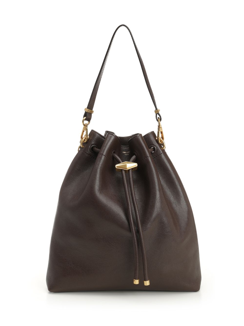 Brown Leather “Cinch” Bucket Bag CINCH (JIMMY CHOO / ハンドバッグ・ショルダーバッグ ) | JIMMY CHOO (ジミー チュウ)