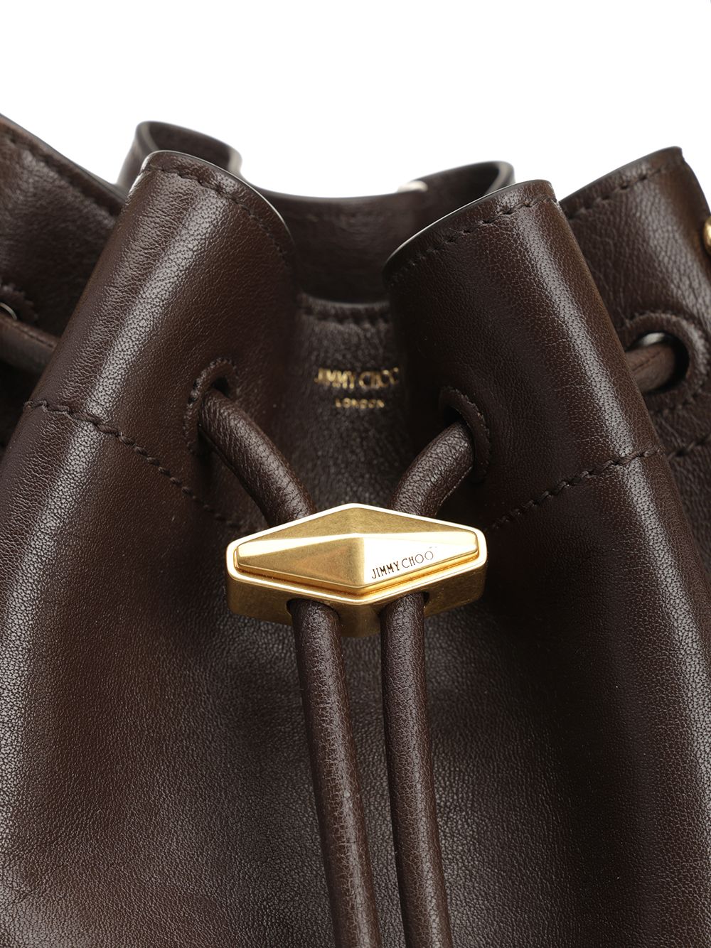 Brown Leather “Cinch” Bucket Bag CINCH (JIMMY CHOO / ハンドバッグ・ショルダーバッグ ) | JIMMY CHOO (ジミー チュウ)(4)