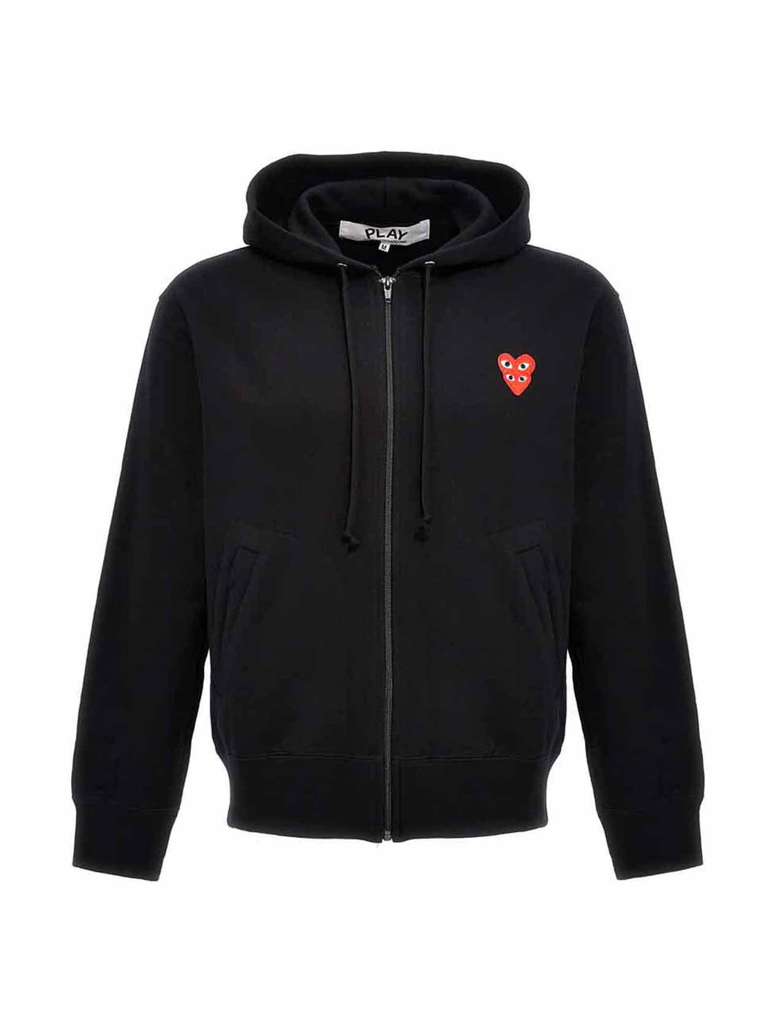 'Double Heart' hoodie AXT2941 (PLAY Comme Des Garçons / スウェット・フーディー ) | PLAY Comme Des Garçons (プレイ コムデギャルソン)