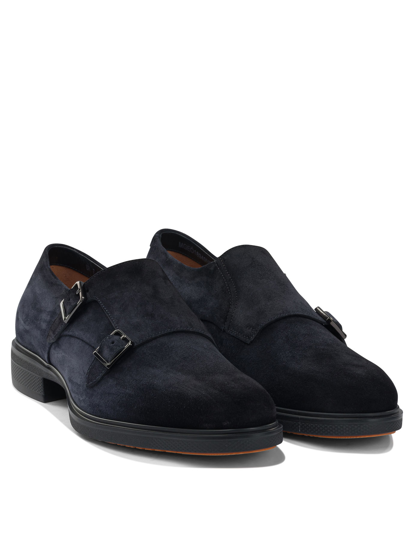 Suede double buckle loafers MGEO18949NEAXGEXU60U60 (Santoni / レースアップ ) | Santoni (サントーニ)(1)