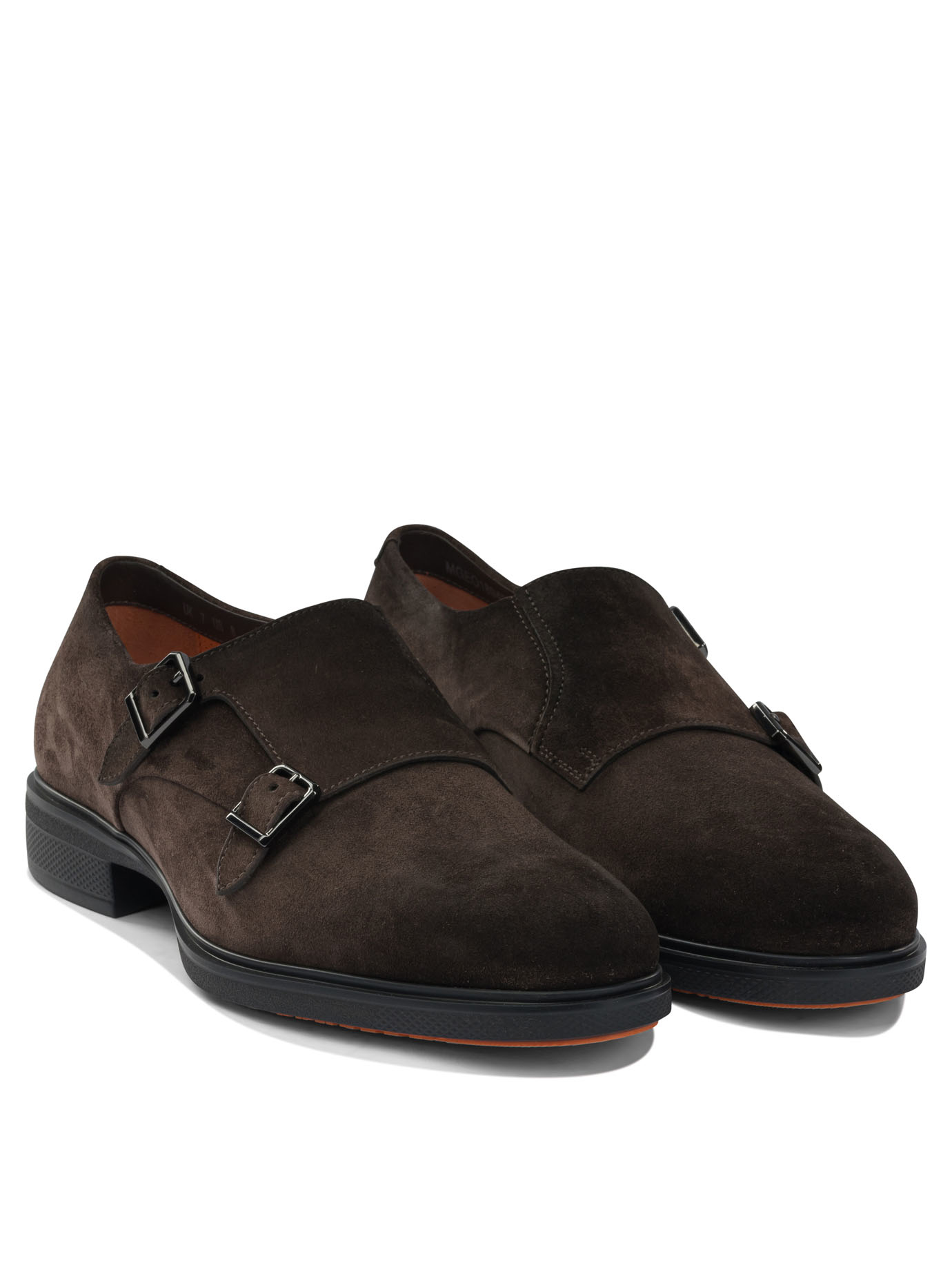 Suede double buckle loafers MGEO18949NEAXGEXT50T50 (Santoni / レースアップ ) | Santoni (サントーニ)(1)