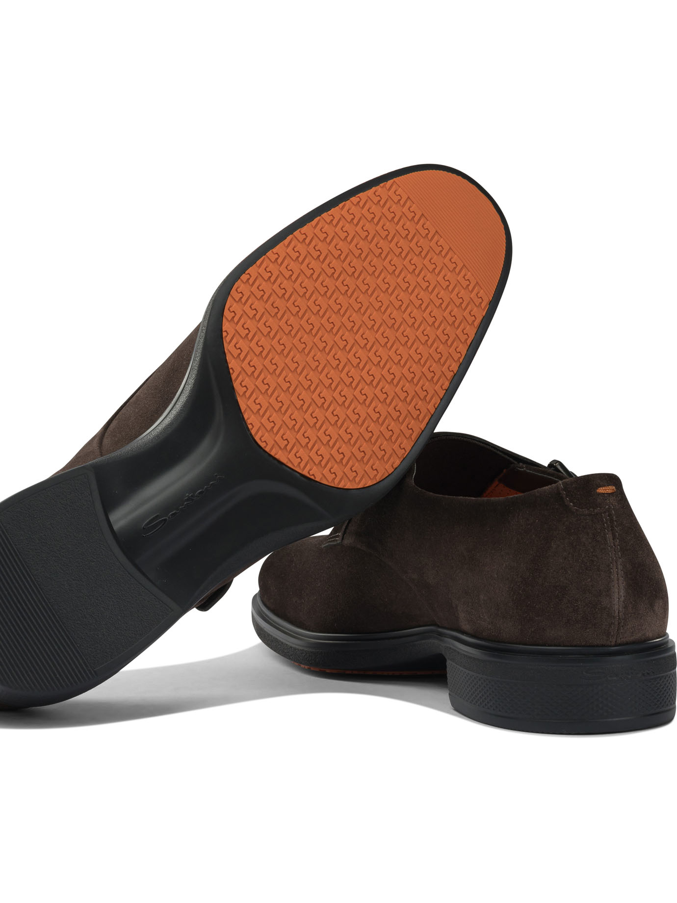 Suede double buckle loafers MGEO18949NEAXGEXT50T50 (Santoni / レースアップ ) | Santoni (サントーニ)(4)