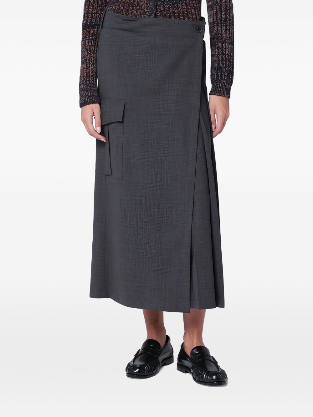 Parosh Skirts Anthracite D621165LUWOOL020 (P.A.R.O.S.H. / スカート ) | P.A.R.O.S.H. (パロッシュ)