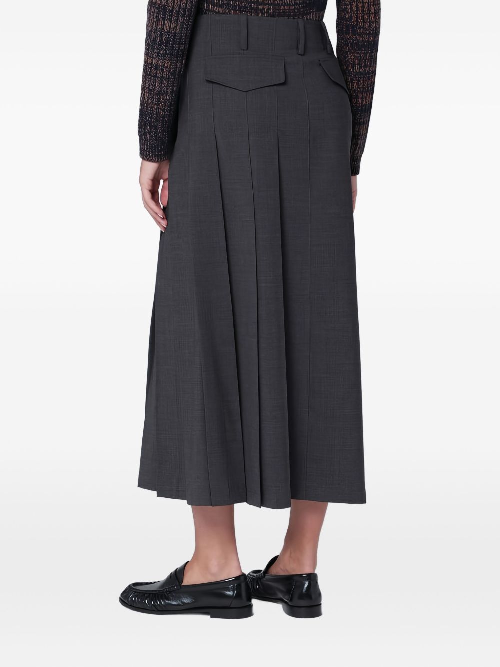 Parosh Skirts Anthracite D621165LUWOOL020 (P.A.R.O.S.H. / スカート ) | P.A.R.O.S.H. (パロッシュ)(4)