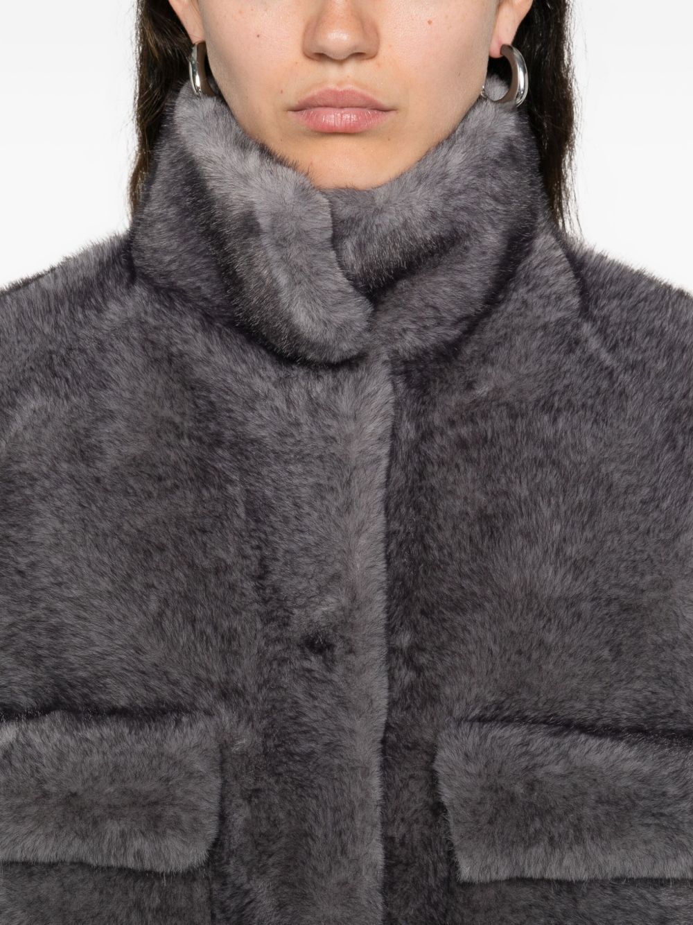 VALENTINI 1972 Coats Blue 3101ECOMINKSPH (VALENTINI 1972 / レザー&ファージャケット・コート ) | VALENTINI 1972 (ヴァレンティーニ 1972)(2)