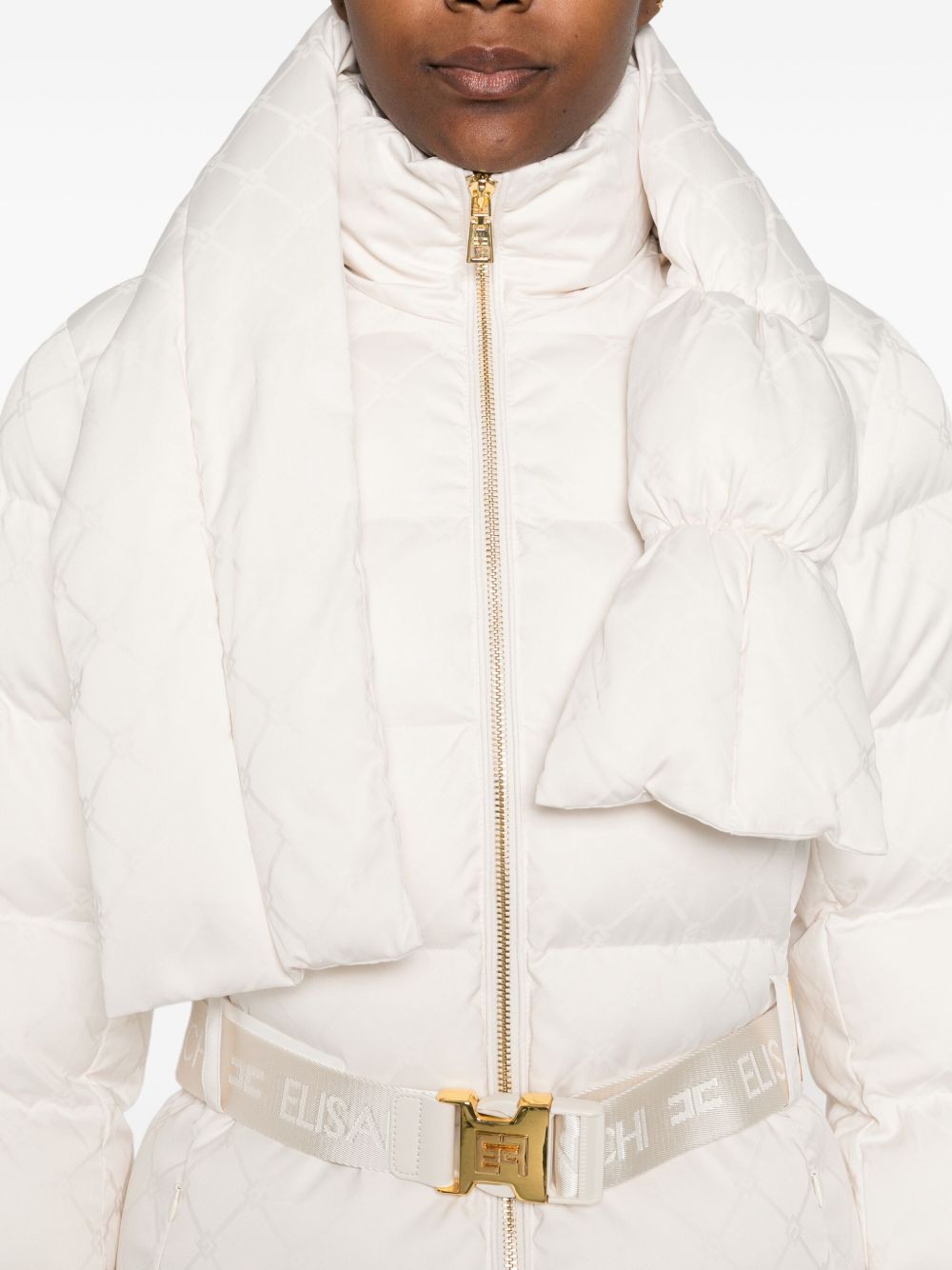 Elisabetta Franchi Coats White PI83D56E2DZ9 (Elisabetta Franchi / ダウンジャケット・コート ) | Elisabetta Franchi (エリザベッタ フランキ)(1)