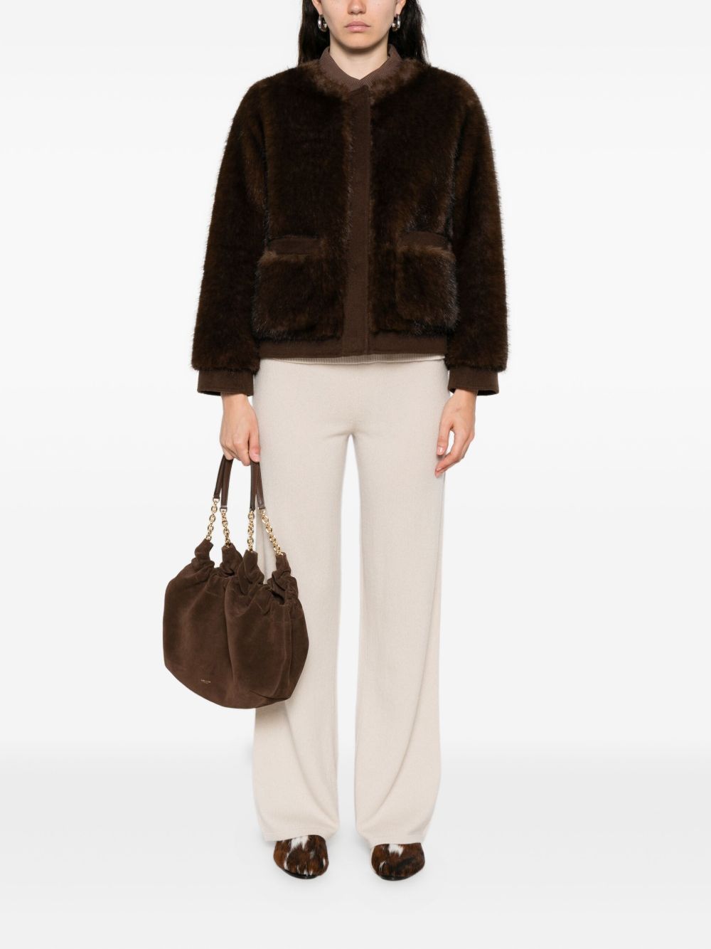 VALENTINI 1972 Coats Brown 3142ECOZIBELLINOCCA (VALENTINI 1972 / レザー&ファージャケット・コート ) | VALENTINI 1972 (ヴァレンティーニ 1972)(1)
