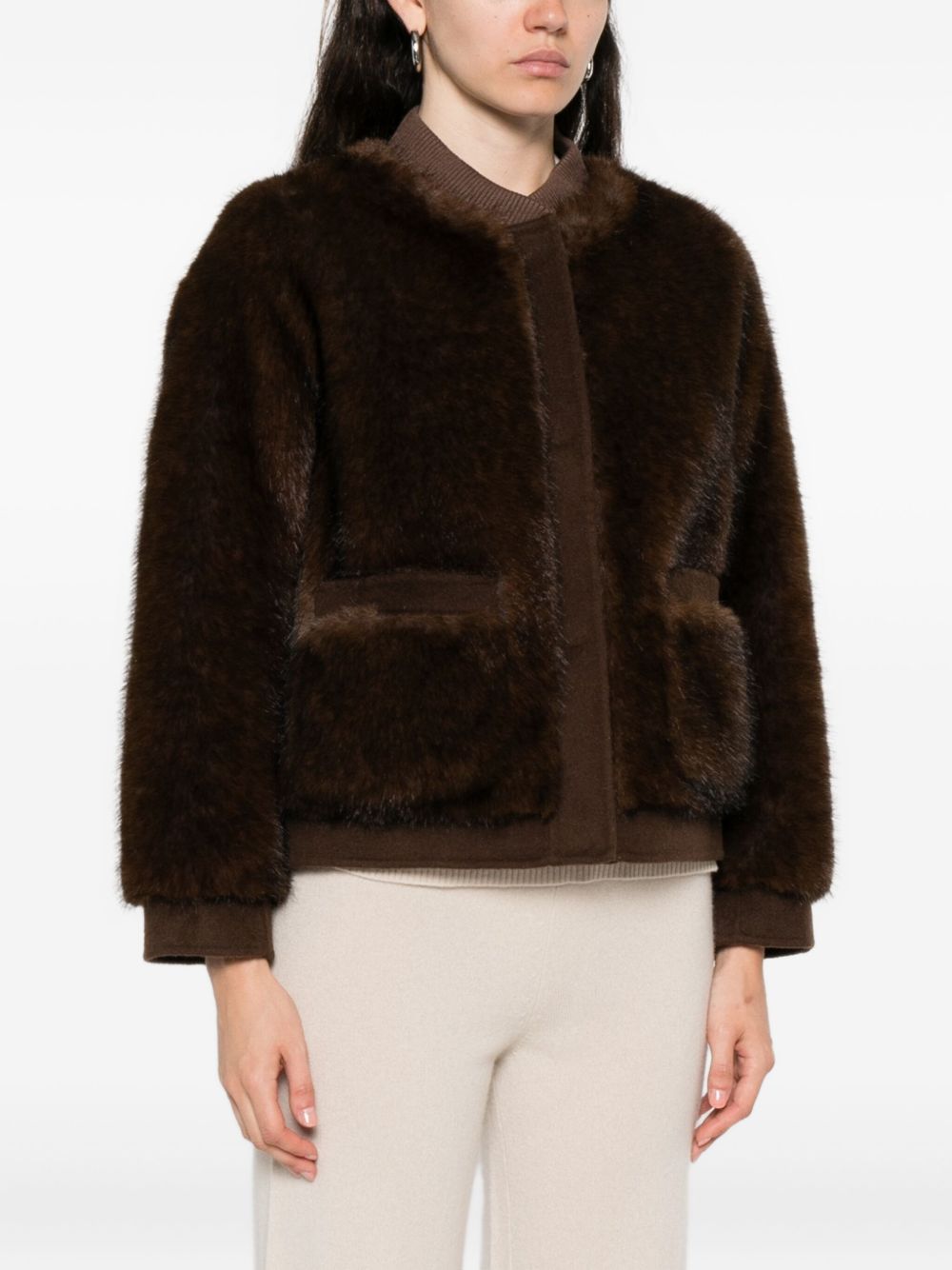 VALENTINI 1972 Coats Brown 3142ECOZIBELLINOCCA (VALENTINI 1972 / レザー&ファージャケット・コート ) | VALENTINI 1972 (ヴァレンティーニ 1972)(2)