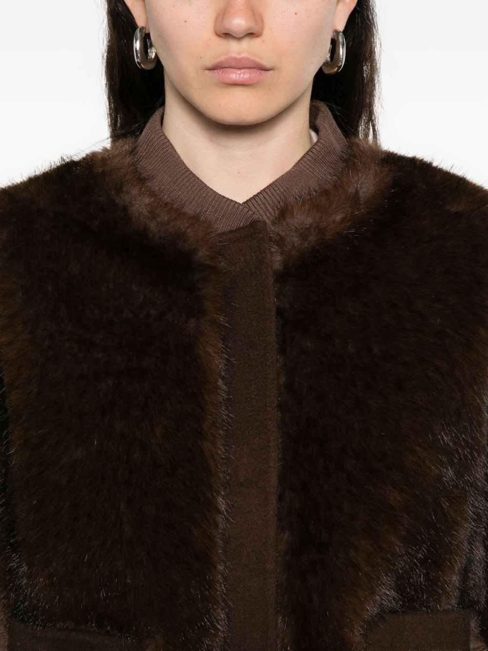VALENTINI 1972 Coats Brown 3142ECOZIBELLINOCCA (VALENTINI 1972 / レザー&ファージャケット・コート ) | VALENTINI 1972 (ヴァレンティーニ 1972)(4)
