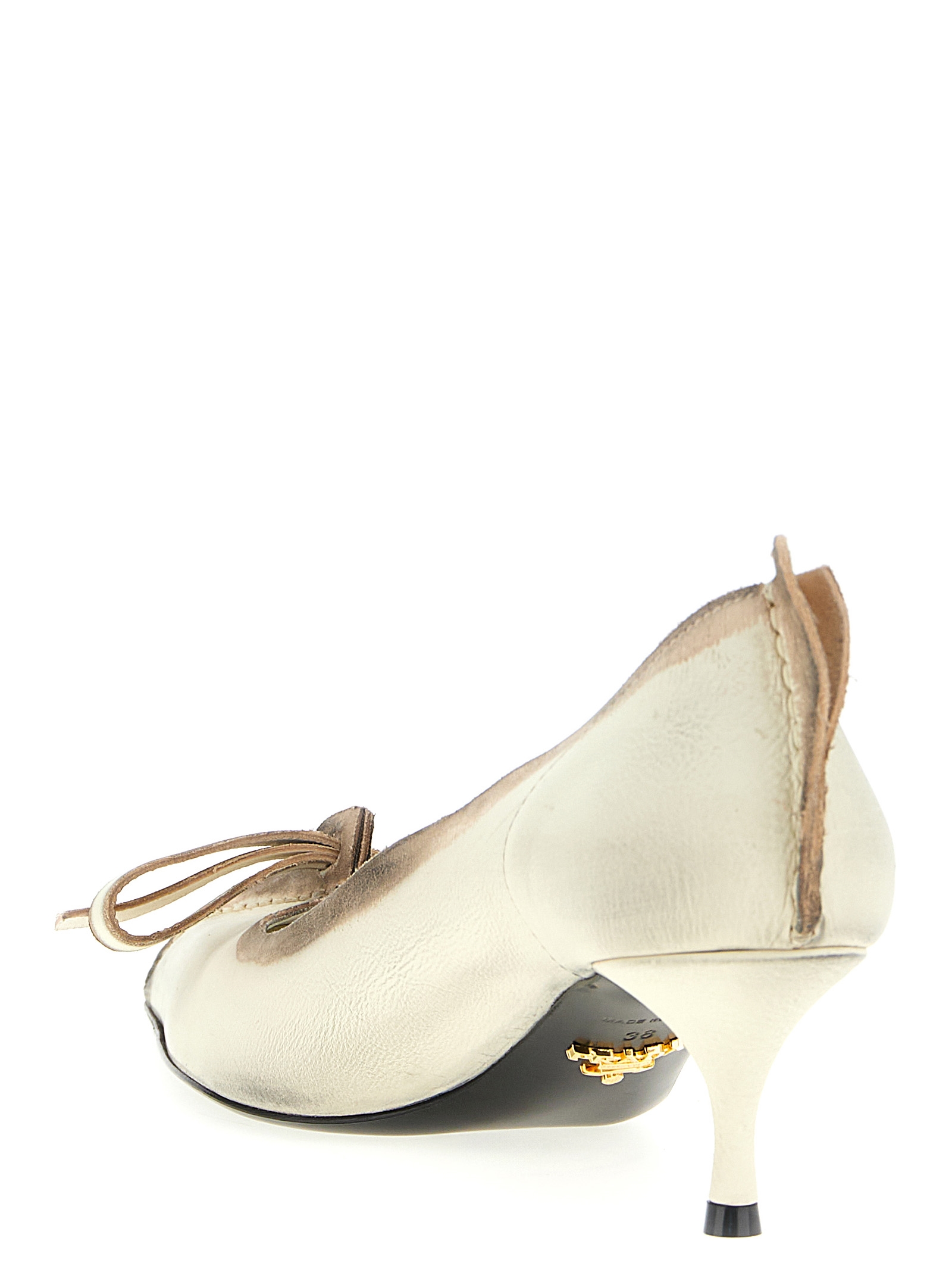 Antiqued leather pumps 1I208OFA055V69F0K74 (Prada / パンプス・ハイヒール ) | Prada (プラダ)(2)