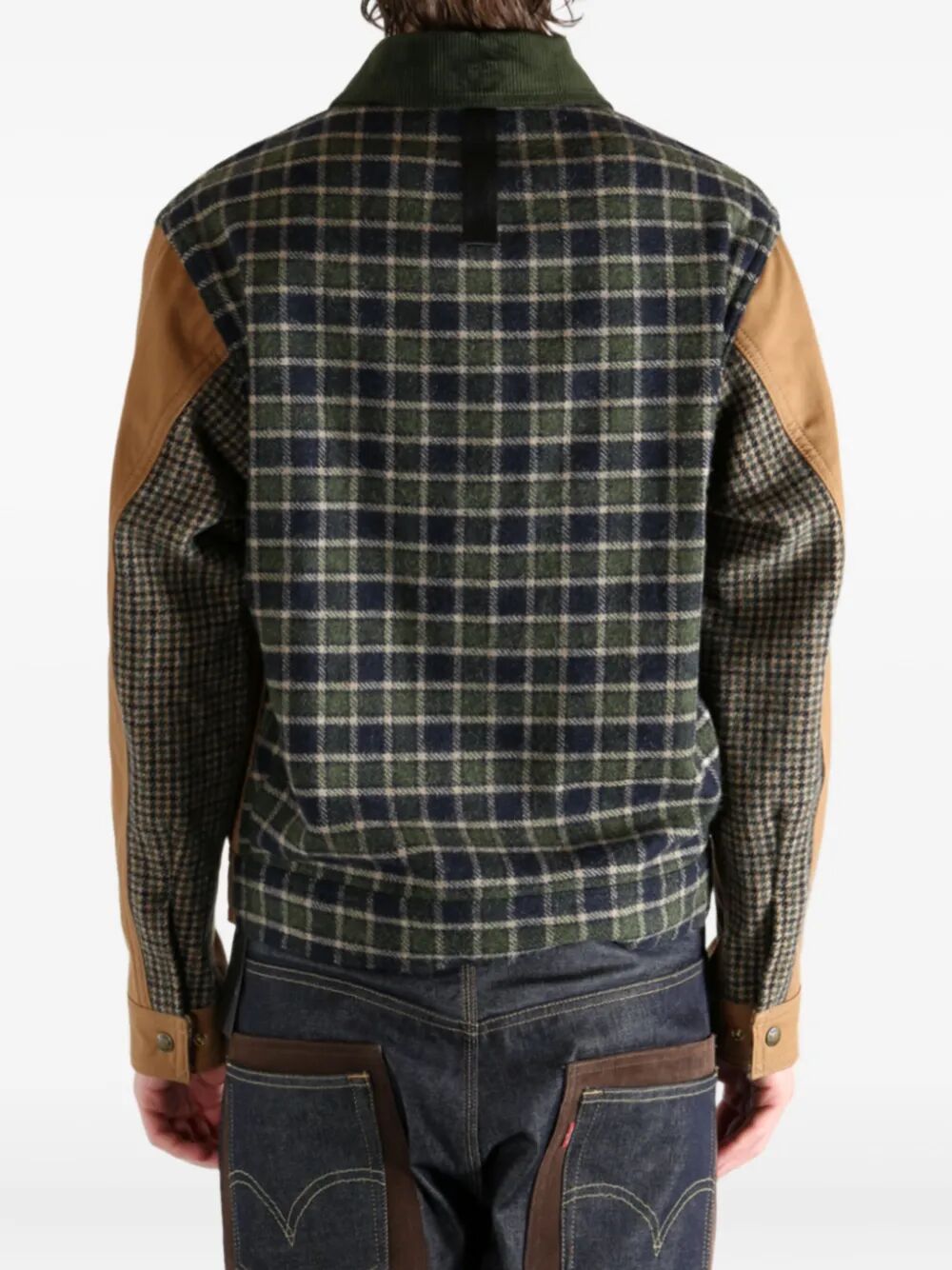 X FILSON COTTON OXFORD AND WOOL WORKWEAR BLOUSON WPJ0140511BEIGENAVYGREEN (JUNYA WATANABE / カジュアルジャケット ) | JUNYA WATANABE (ジュンヤ ワタナベ)(3)