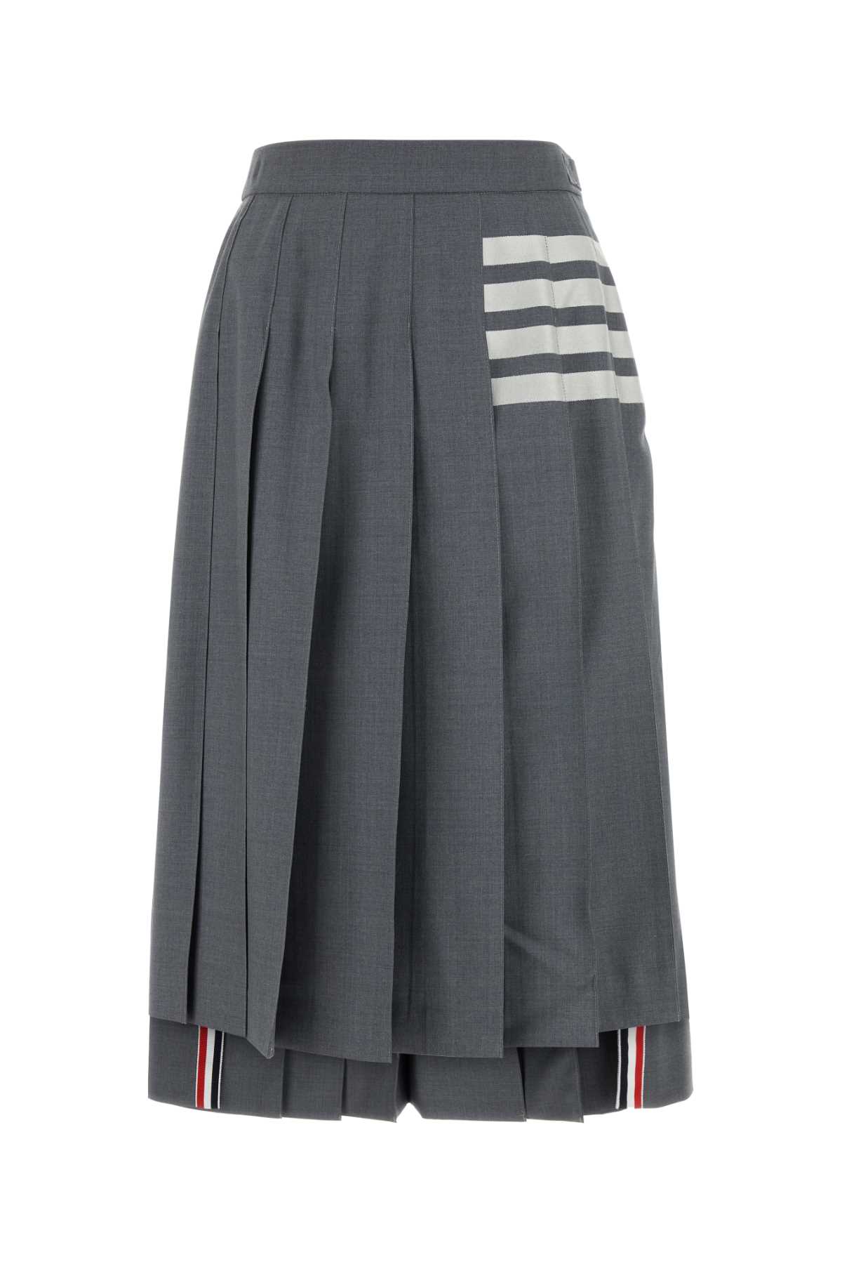 Grey wool skirt FGC400V06146035 (Thom Browne / スカート ) | Thom Browne (トム・ブラウン)