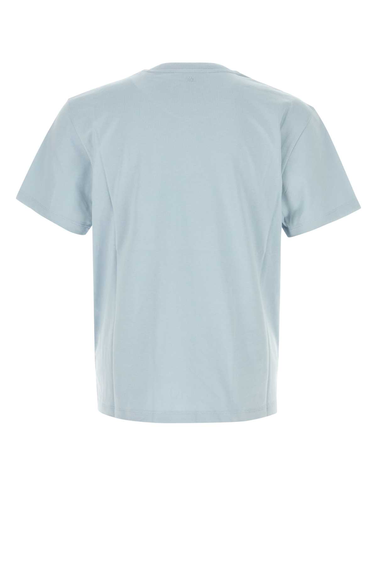 Light blue cotton t-shirt HTS3467244506 (AMI Paris / Tシャツ・カットソー ) | AMI Paris (アミパリス)(1)