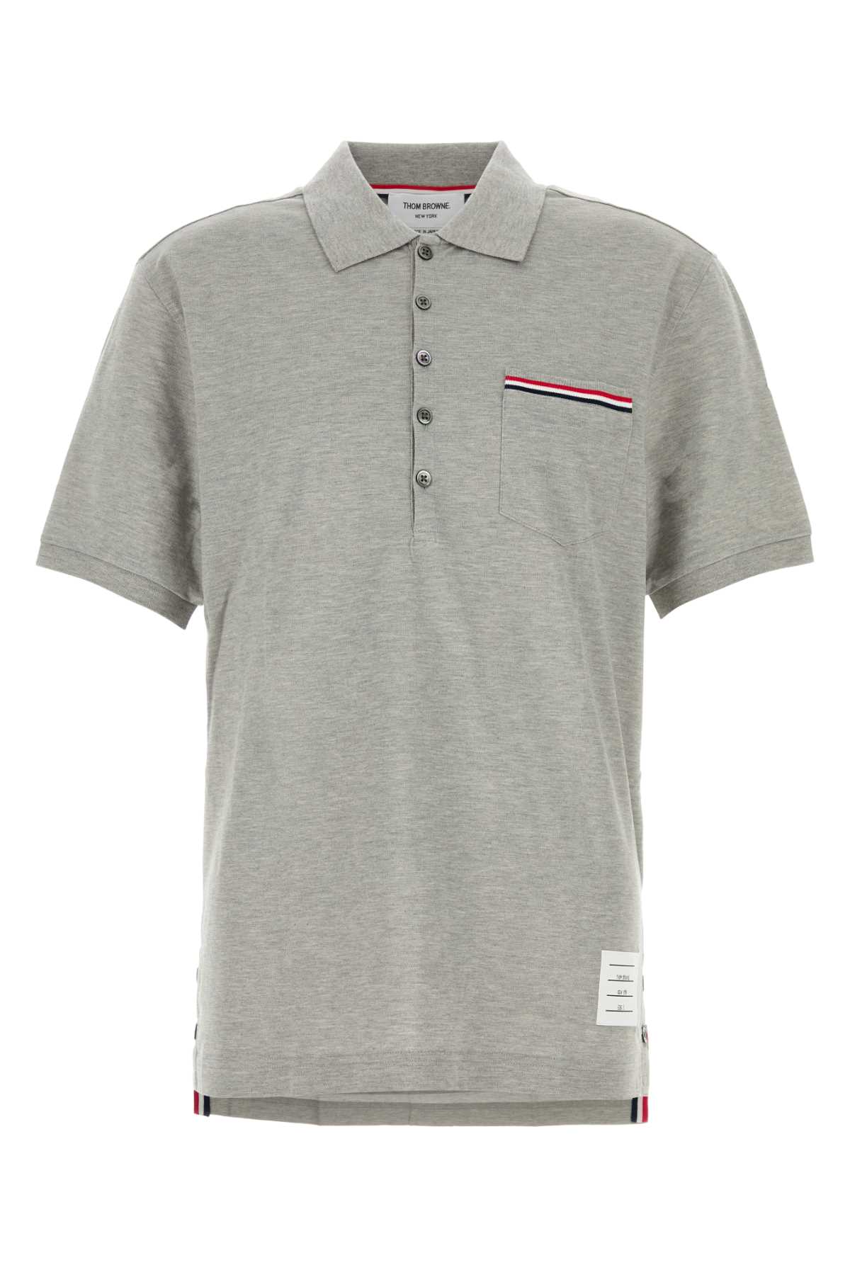 Grey piquet polo shirt MJP022A01455055 (Thom Browne / ポロシャツ ) | Thom Browne (トム・ブラウン)