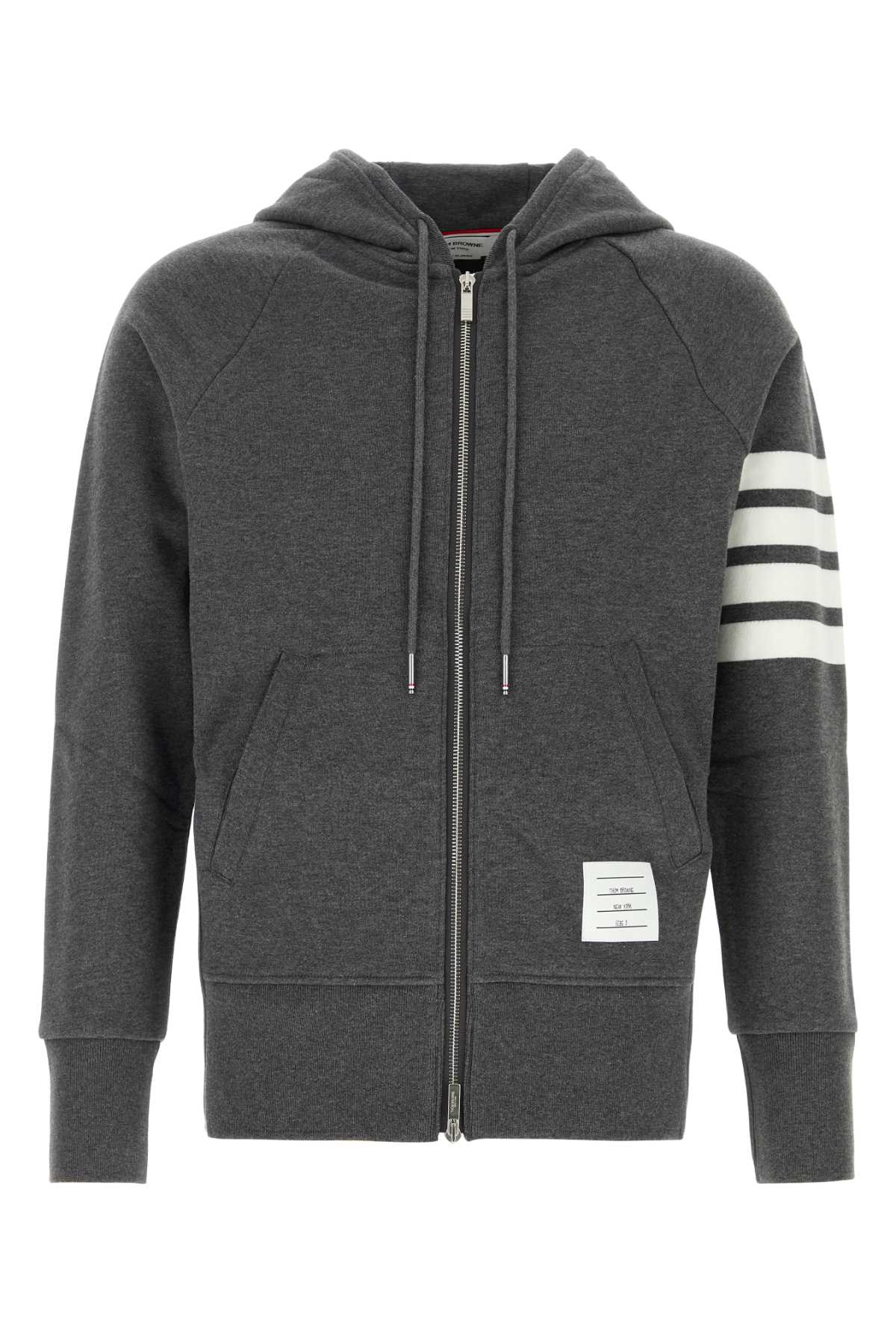 Dark grey cotton sweatshirt MJT022H00535025 (Thom Browne / スウェット・フーディー ) | Thom Browne (トム・ブラウン)