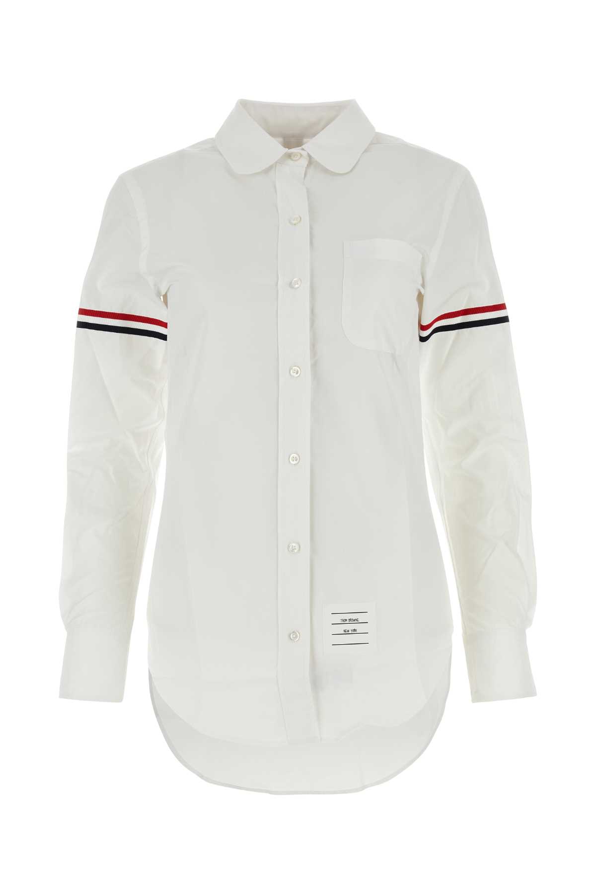 White poplin shirt FLL019E03113100 (Thom Browne / シャツ・ブラウス ) | Thom Browne (トム・ブラウン)