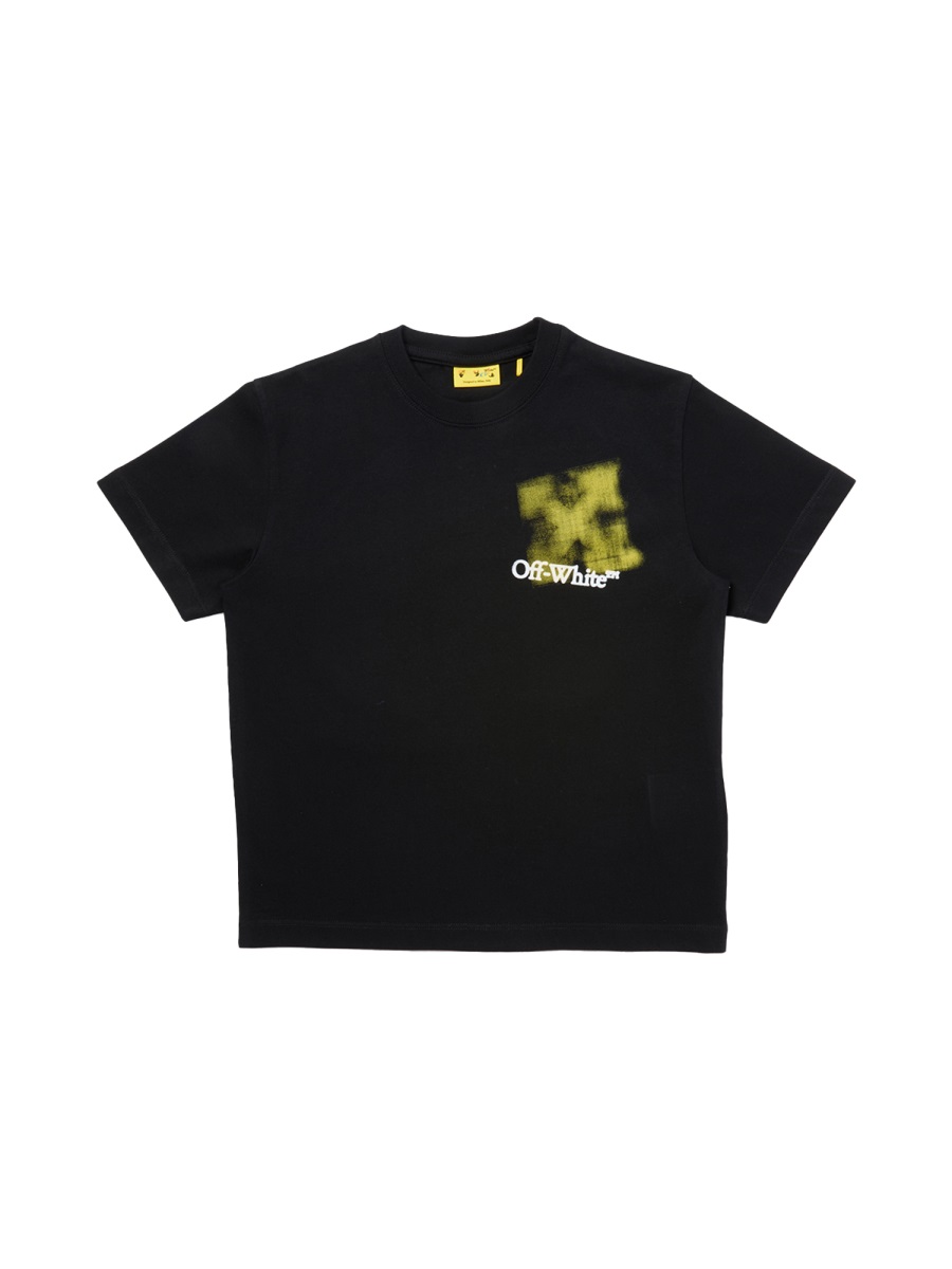 "GRAFFITI" LOGO T-SHIRT OBAA002KF25JER0061018 (Off-White / Tシャツ・カットソー ) | Off-White (オフホワイト)
