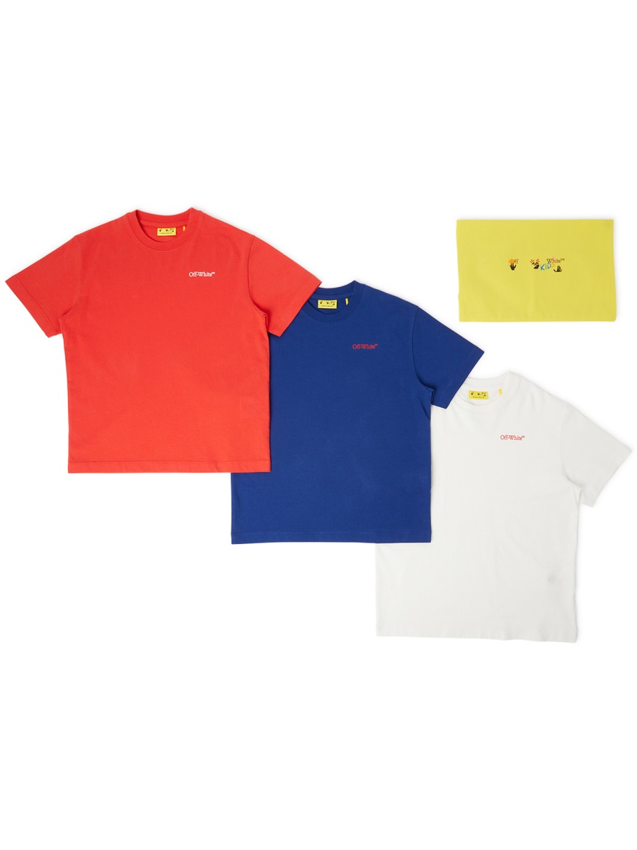 PACK 3 T-SHIRTS WITH LOGO OB2B001KF25JER0018484 (Off-White / Tシャツ・カットソー ) | Off-White (オフホワイト)