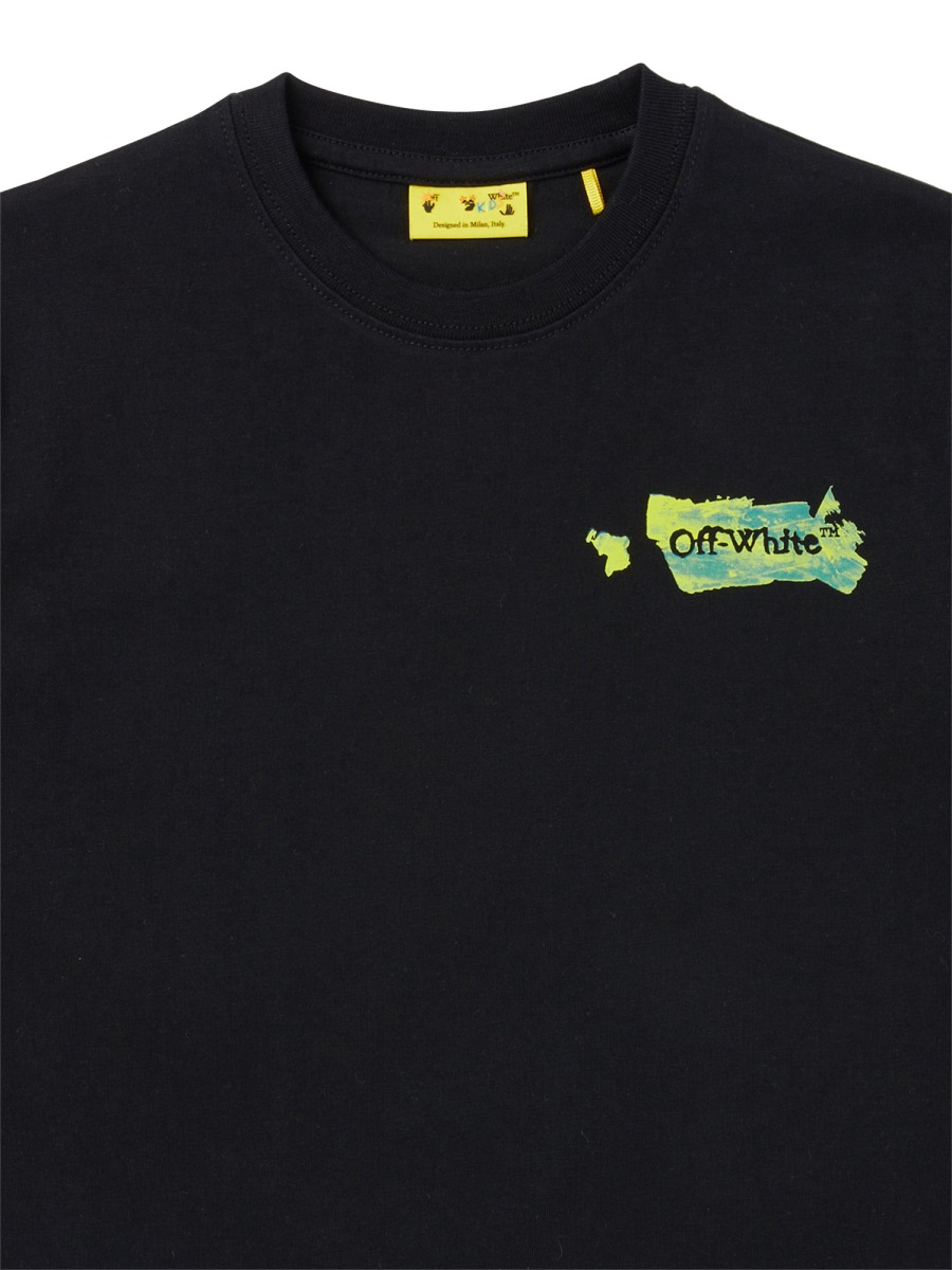 "GRAFFITI" LOGO T-SHIRT OBAA002KF25JER0071059 (Off-White / Tシャツ・カットソー ) | Off-White (オフホワイト)(2)