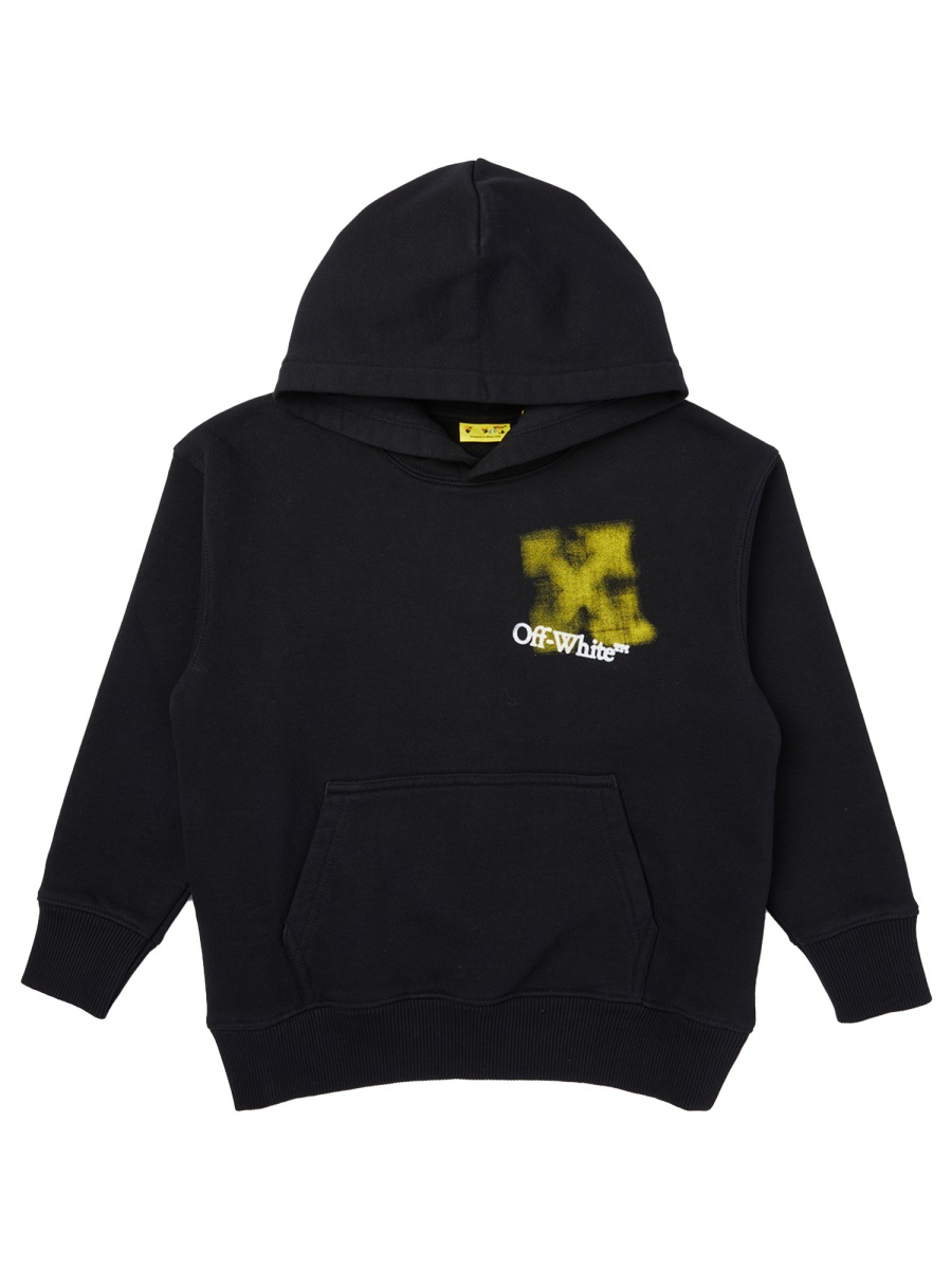 SWEATSHIRT WITH "ARROW SPRAY" LOGO OBBB001KF25FLE0041018 (Off-White / スウェット・フーディー ) | Off-White (オフホワイト)