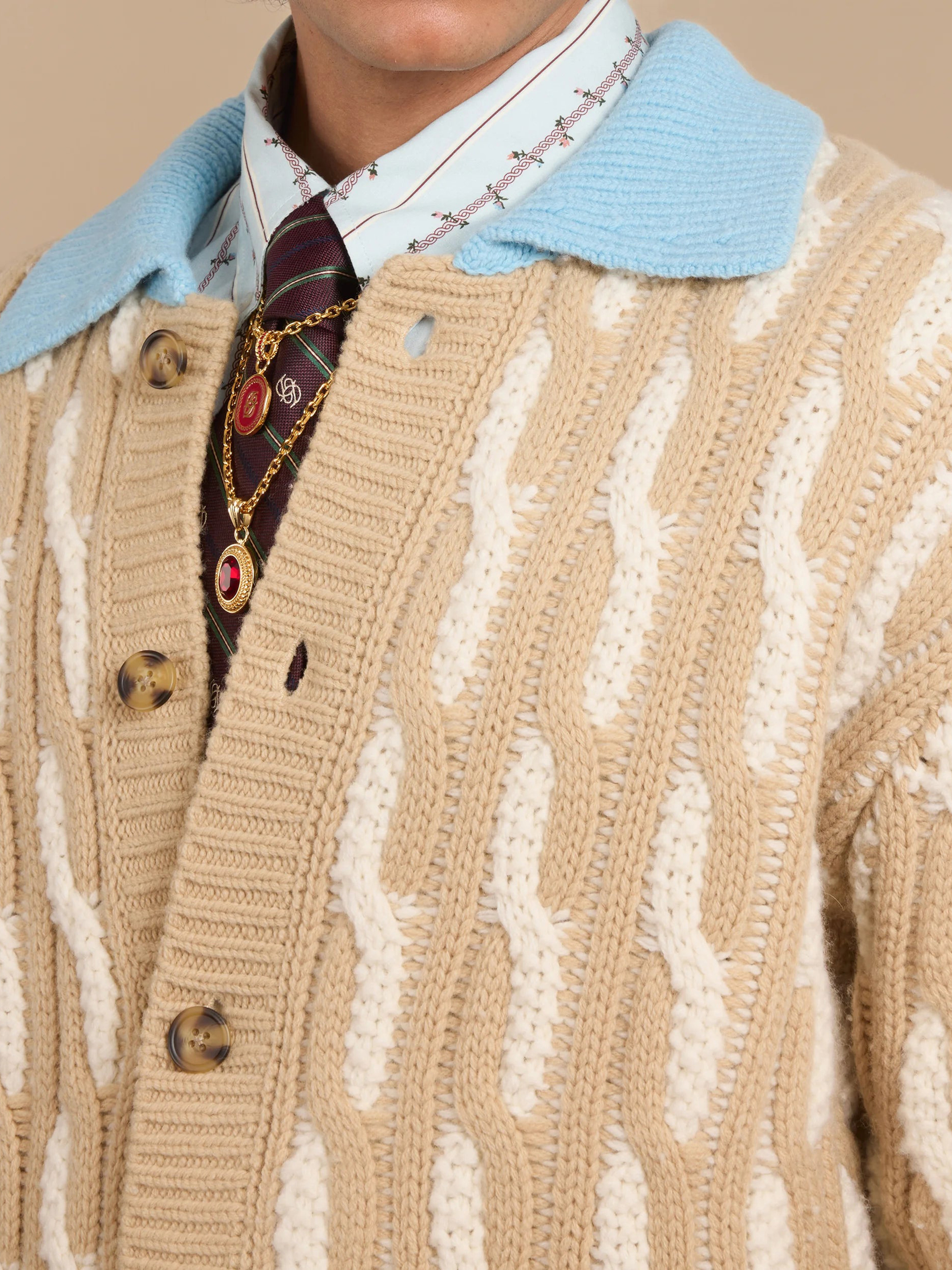 DROLE DE MONSIEUR Sweaters Beige ICA157WO018OW (Drôle De Monsieur / ニット・セーター・カーディガン ) | Drôle De Monsieur (ドロールドムッシュ)(2)