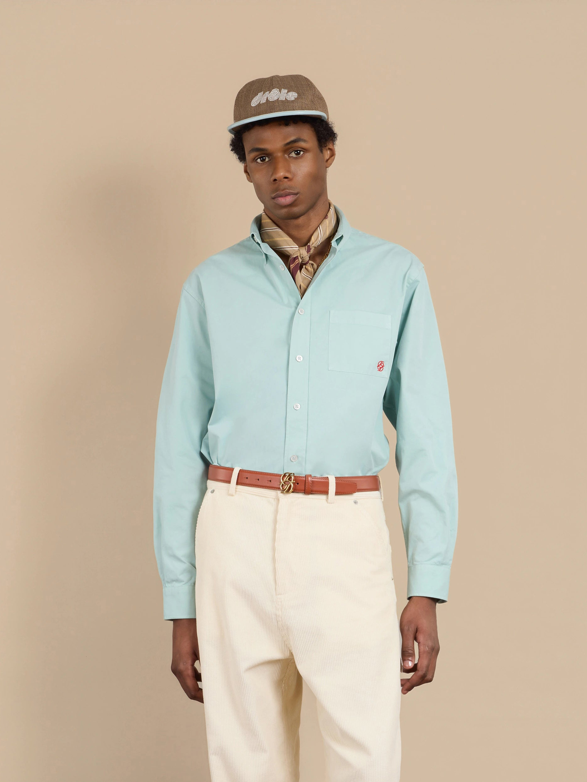 DROLE DE MONSIEUR Shirts Clear Blue ISH240CO178LGNB (Drôle De Monsieur / シャツ・ブラウス ) | Drôle De Monsieur (ドロールドムッシュ)(3)