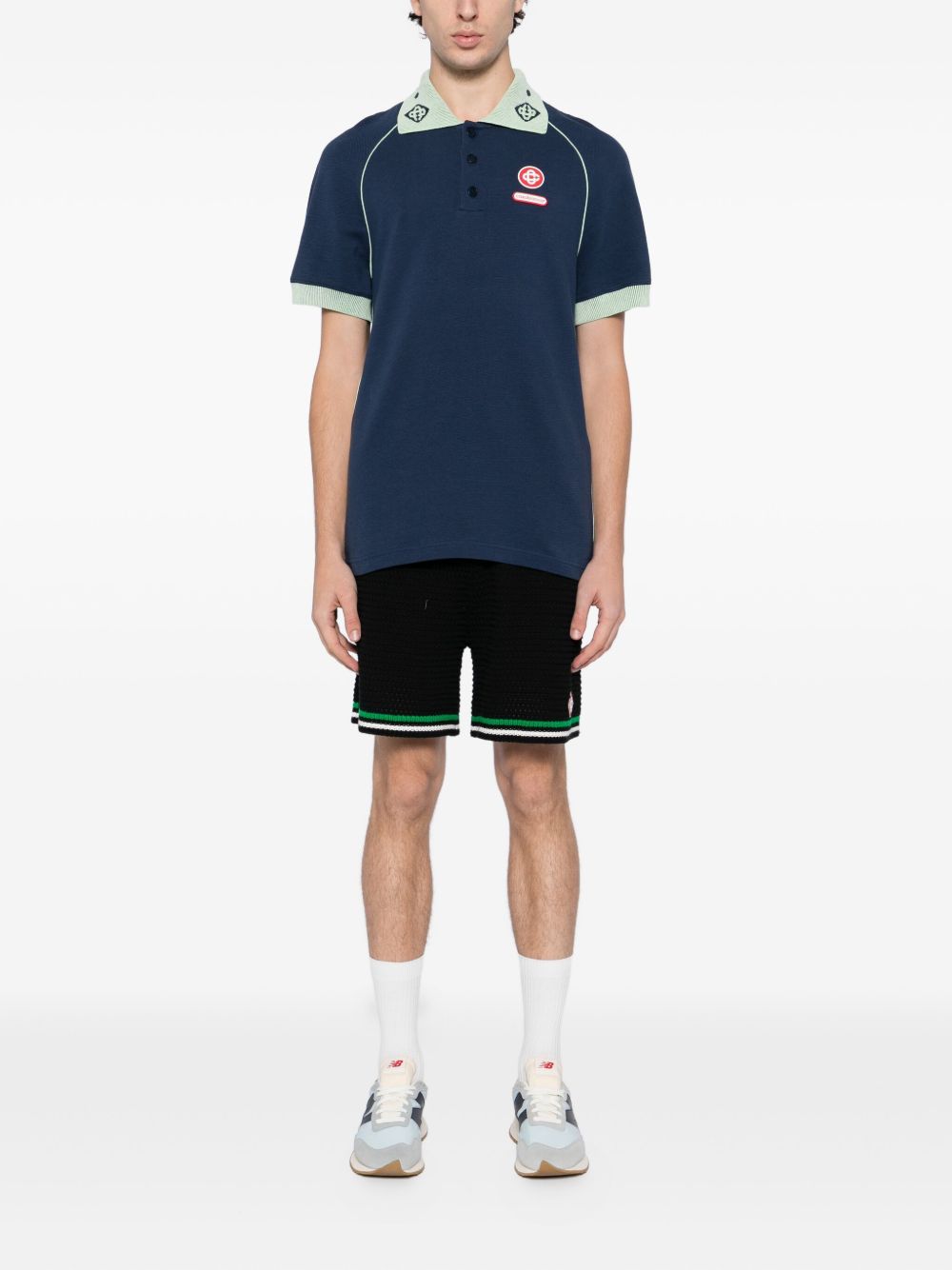 Casablanca T-shirts and Polos Blue MAW25JTP43502 (Casablanca / ポロシャツ ) | Casablanca (カサブランカ)(1)