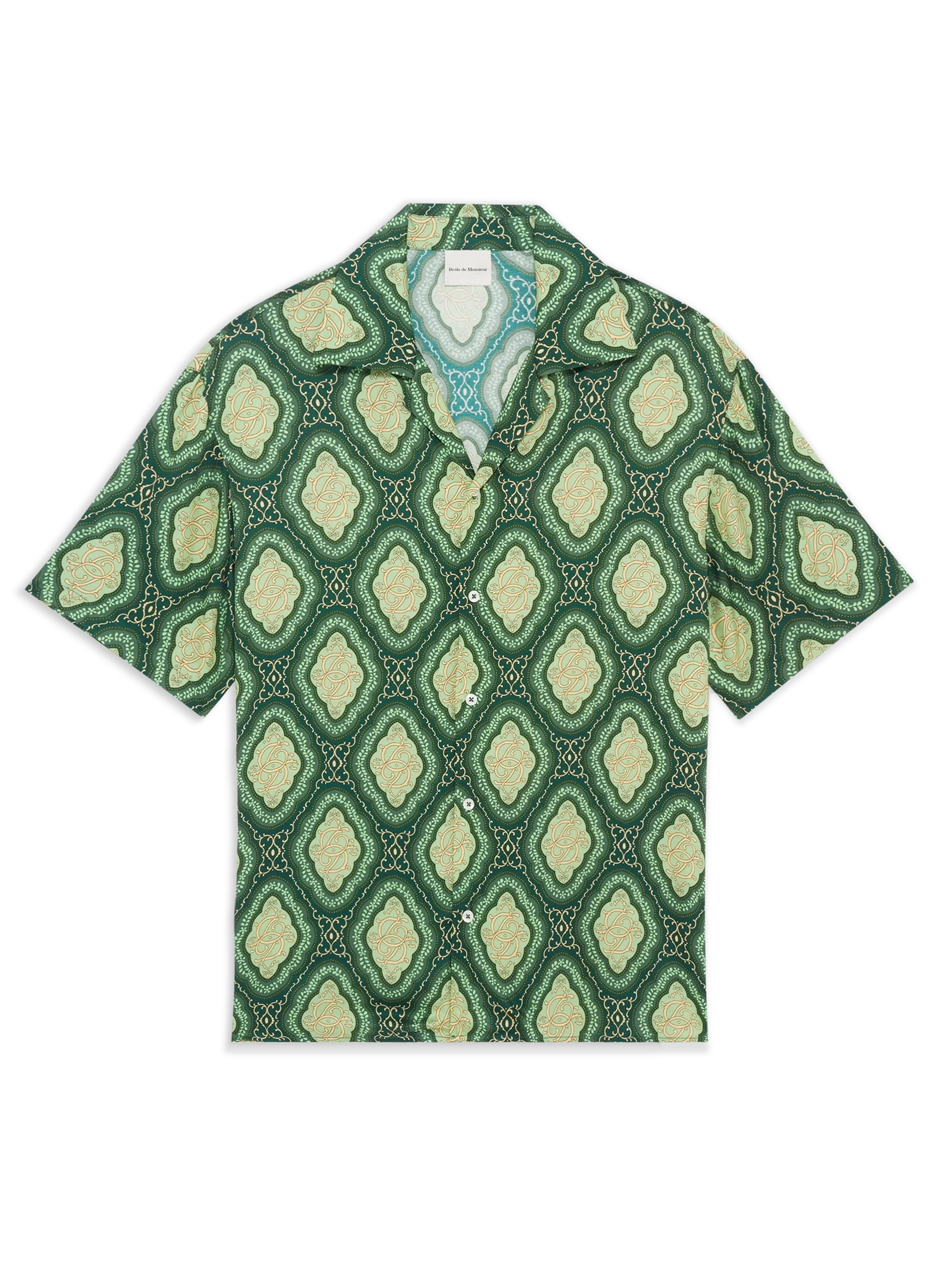 DROLE DE MONSIEUR Shirts Green ISH230VI022GN (Drôle De Monsieur / シャツ・ブラウス ) | Drôle De Monsieur (ドロールドムッシュ)