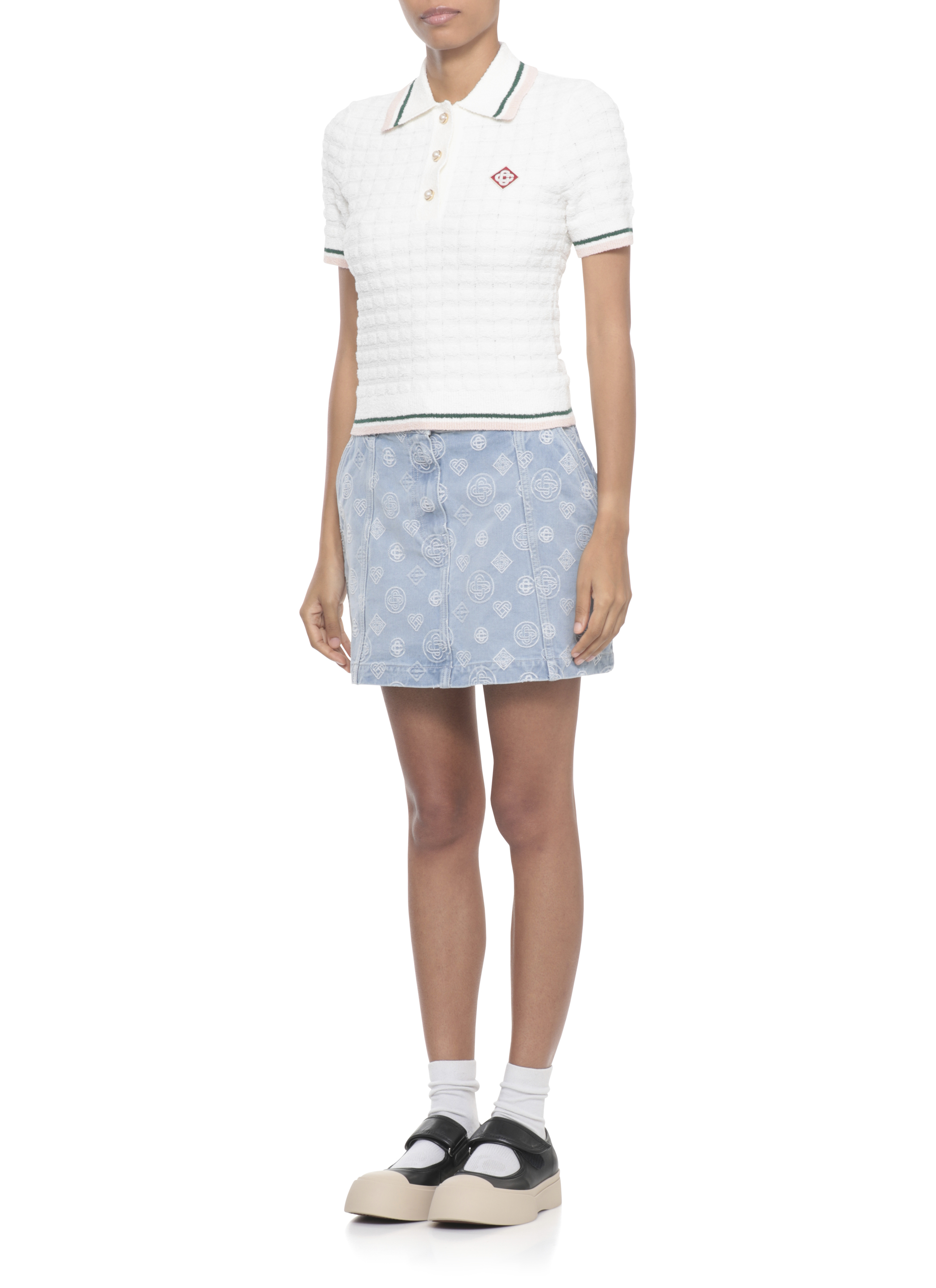 Casablanca T-shirts and Polos White WPF25KW101701COTTONBLEND (Casablanca / ポロシャツ ) | Casablanca (カサブランカ)(1)