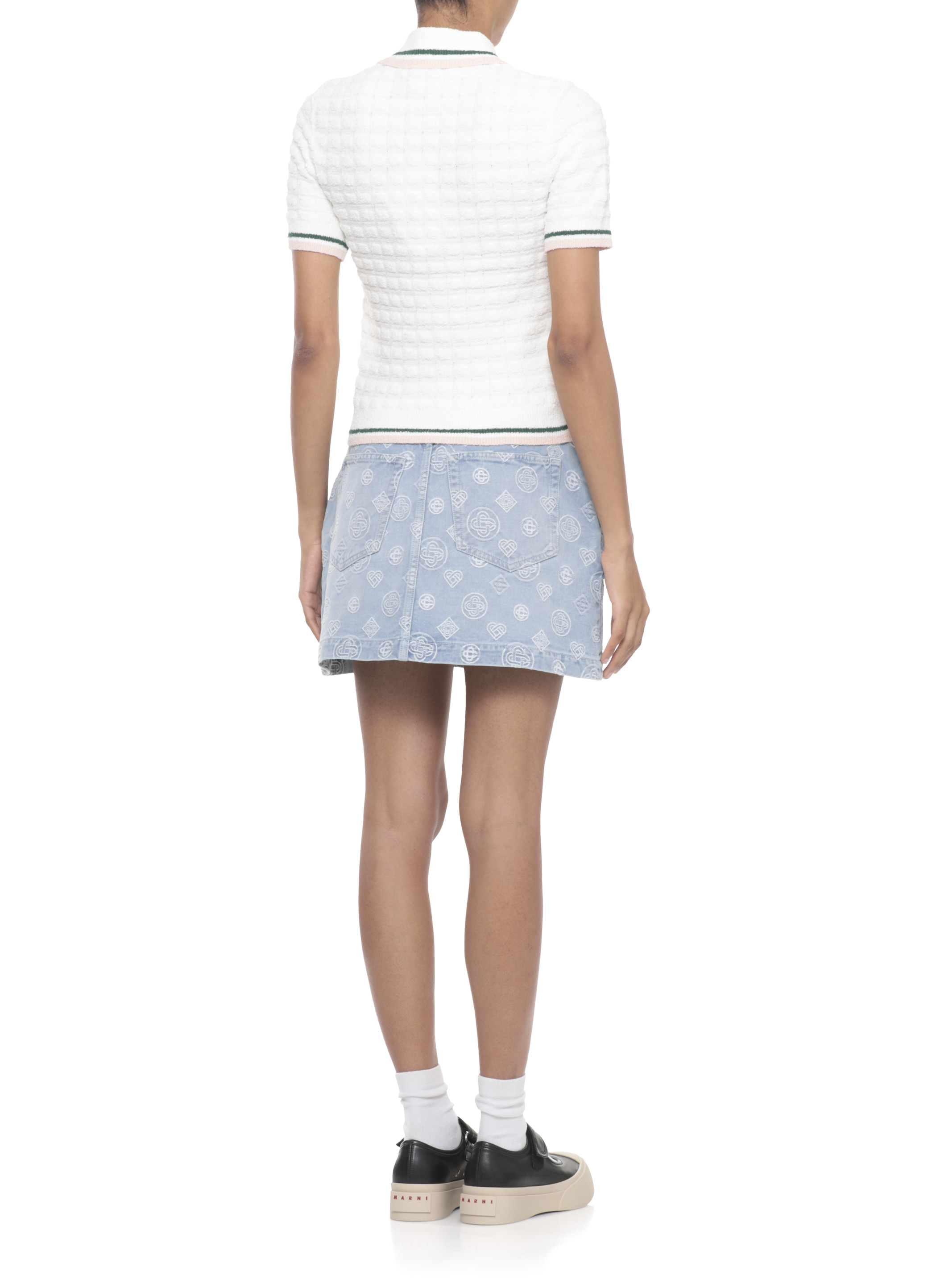 Casablanca T-shirts and Polos White WPF25KW101701COTTONBLEND (Casablanca / ポロシャツ ) | Casablanca (カサブランカ)(2)