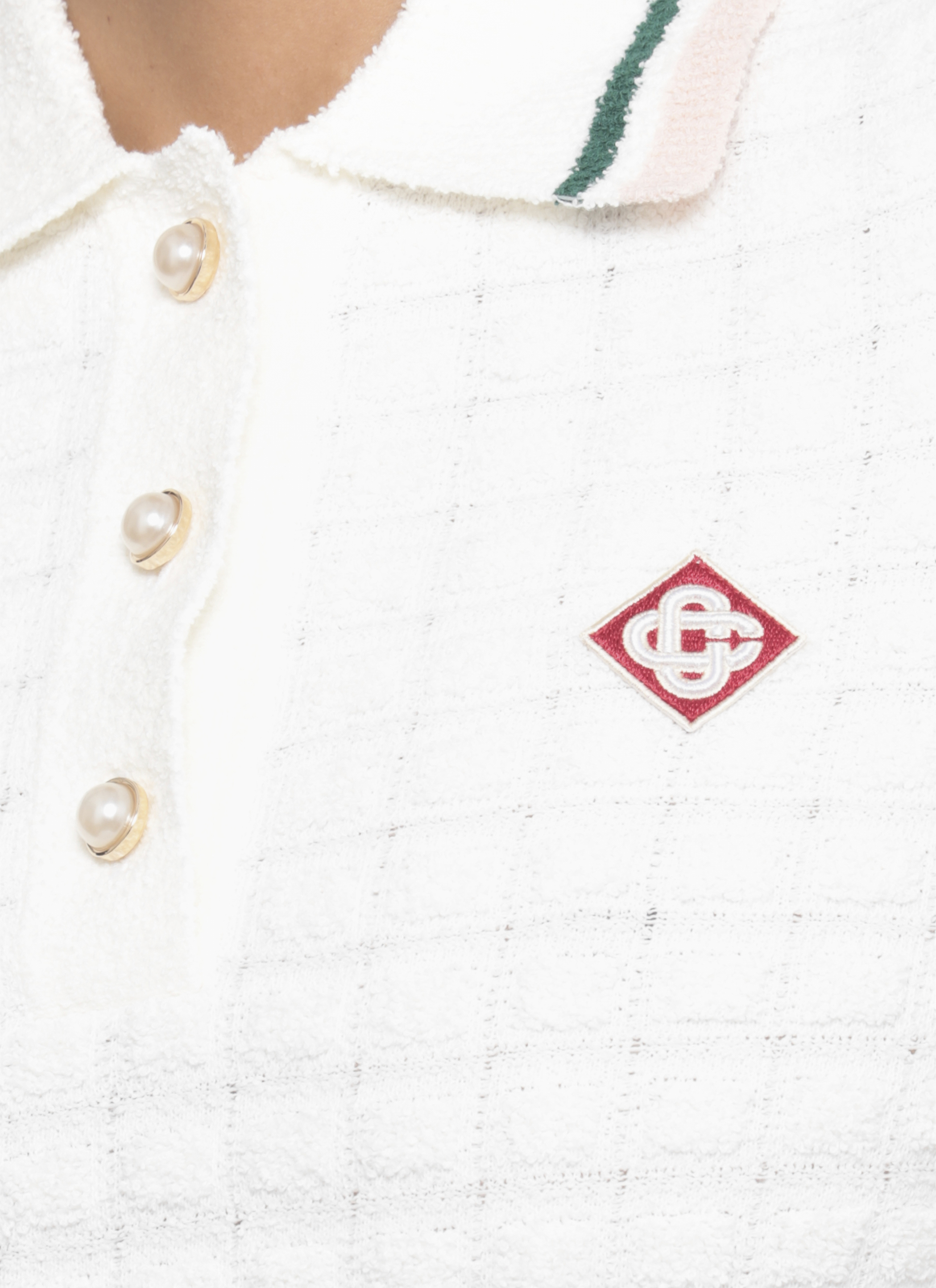 Casablanca T-shirts and Polos White WPF25KW101701COTTONBLEND (Casablanca / ポロシャツ ) | Casablanca (カサブランカ)(3)