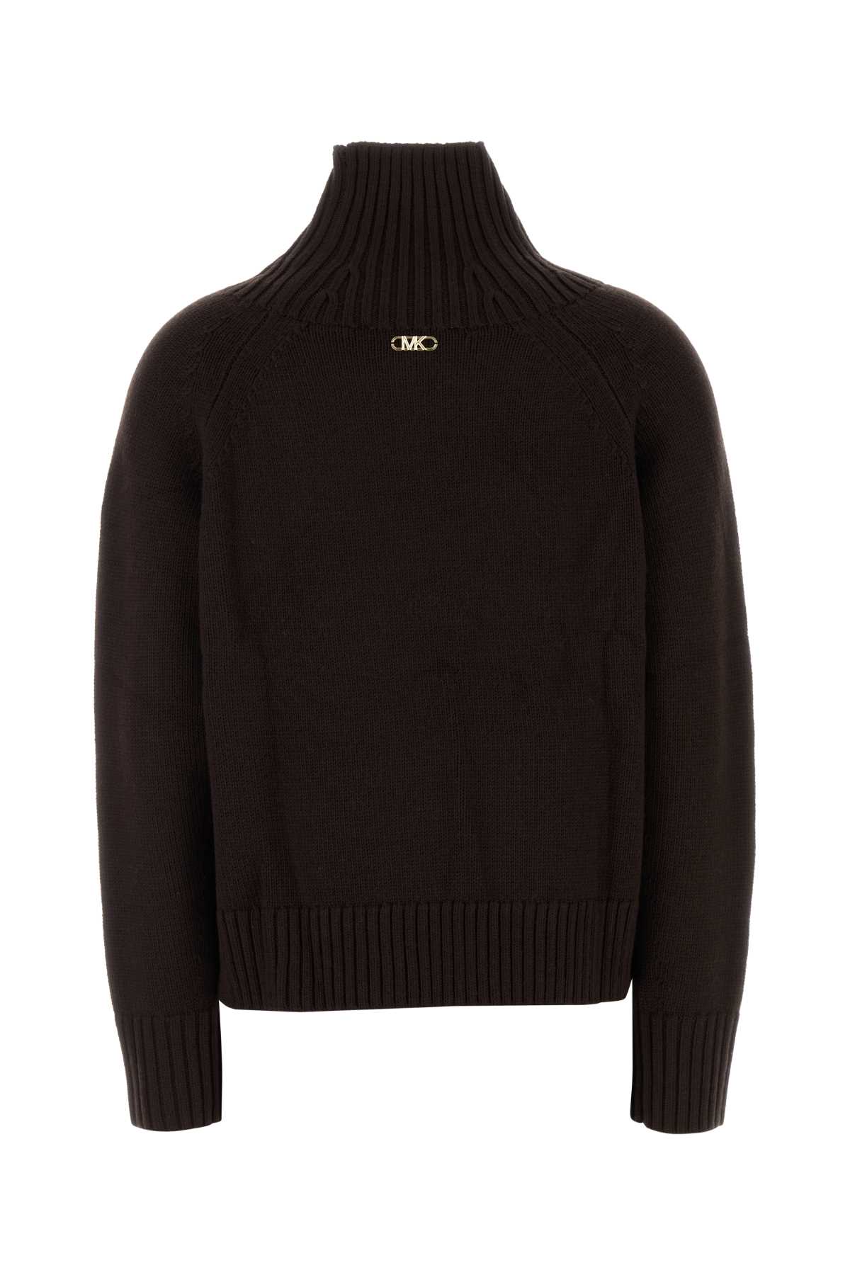 Dark brown wool sweater MF561CGF2GCHOCOLATE (MICHAEL MICHAEL KORS / ニット・セーター・カーディガン ) | MICHAEL MICHAEL KORS (マイケル・マイケル・コース)(1)