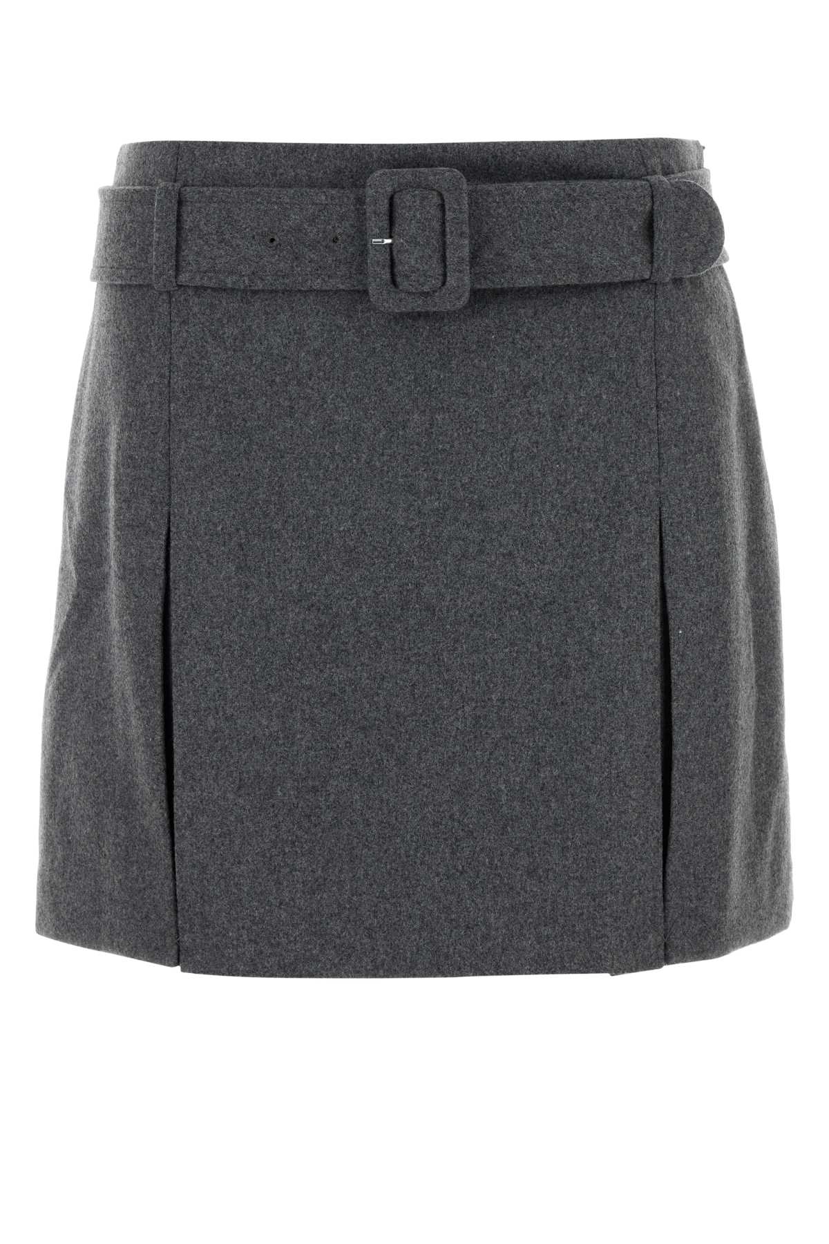 Grey flannel Cecile mini skirt WOAPNF06464PLA (A.P.C. / スカート ) | A.P.C. (アーペーセー)