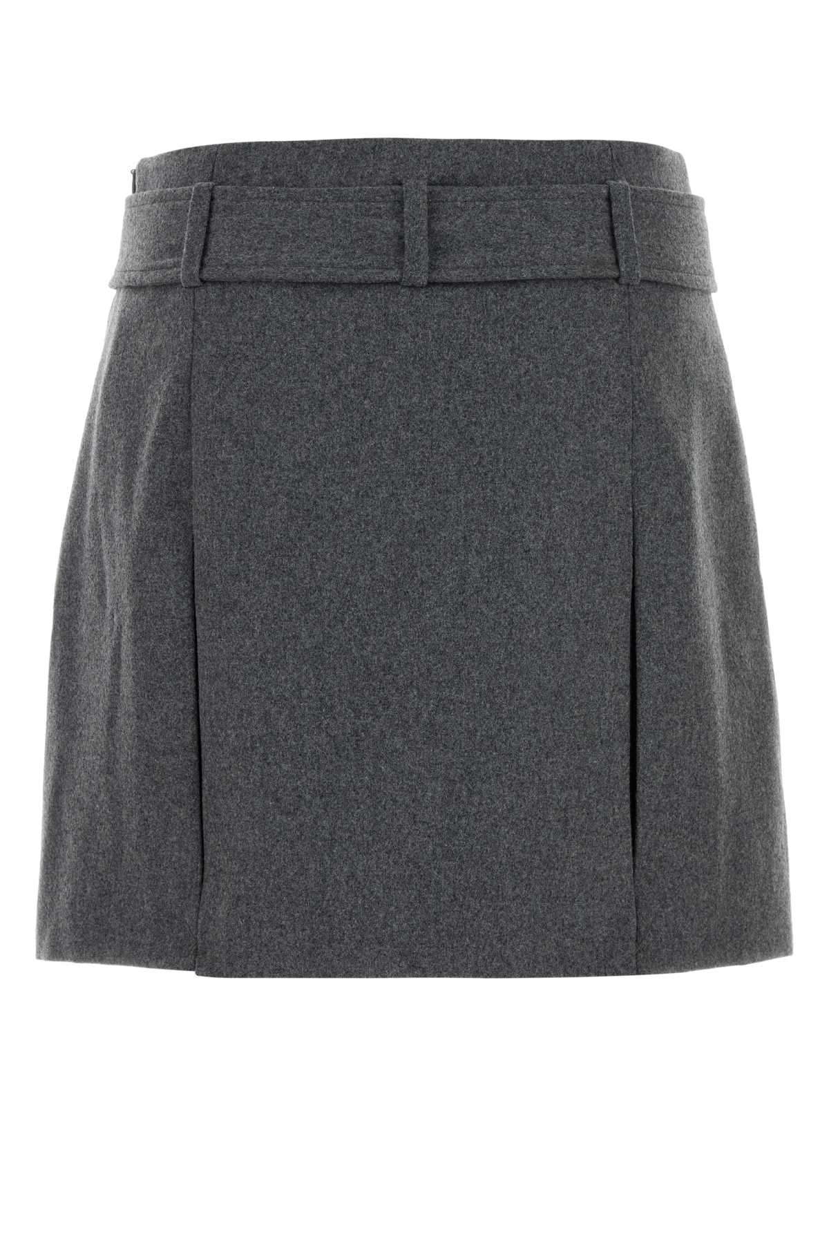 Grey flannel Cecile mini skirt WOAPNF06464PLA (A.P.C. / スカート ) | A.P.C. (アーペーセー)(1)