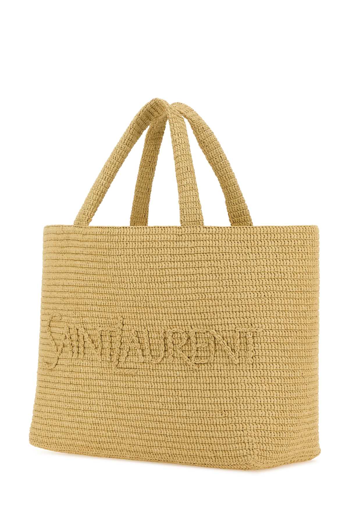 Beige raffia shopping bag 776763GAAEL2063 (Saint Laurent / トートバッグ ) | Saint Laurent (サンローラン)(1)