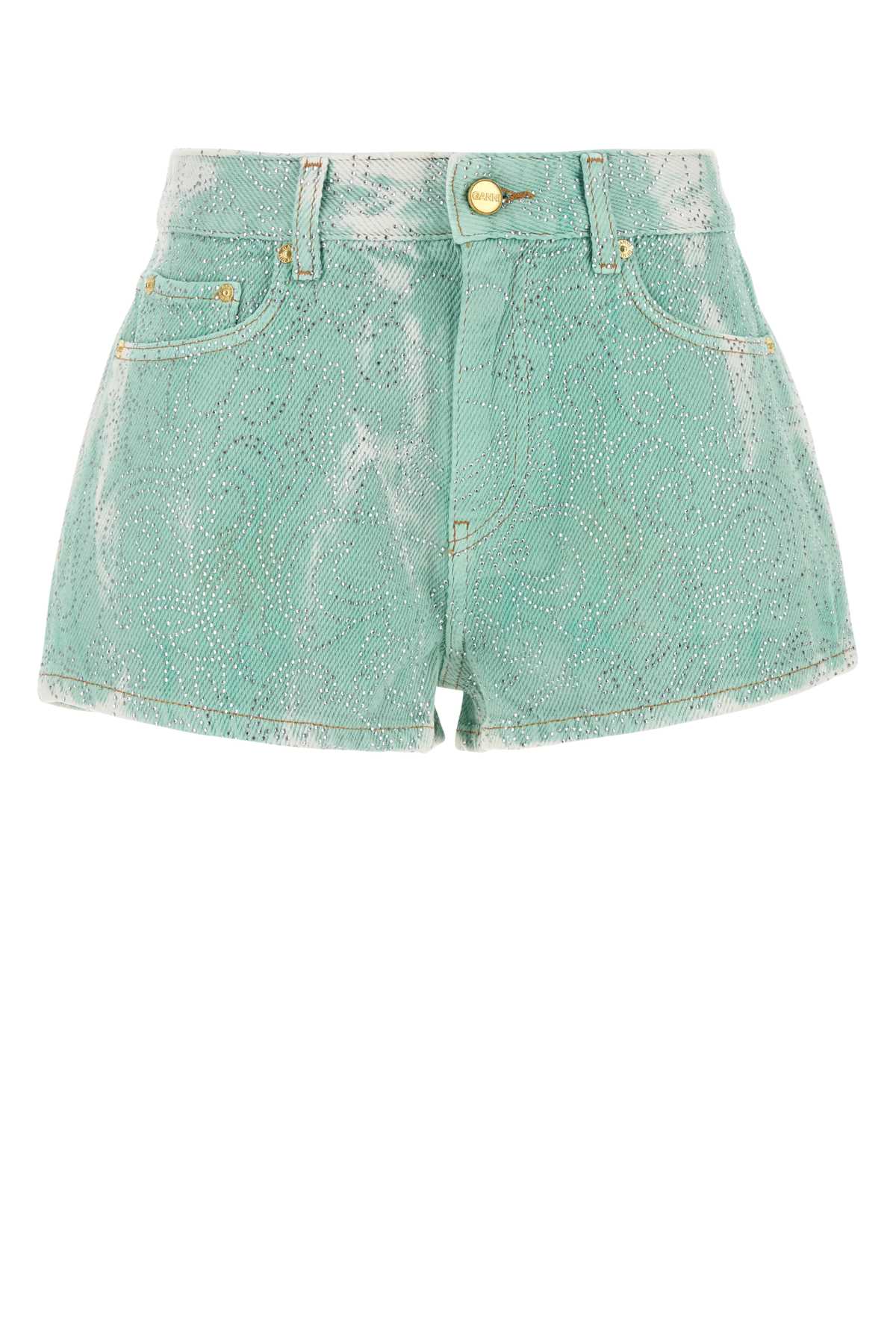 Two-tone denim shorts J1735798 (GANNI / ショートパンツ ) | GANNI (ガニー)