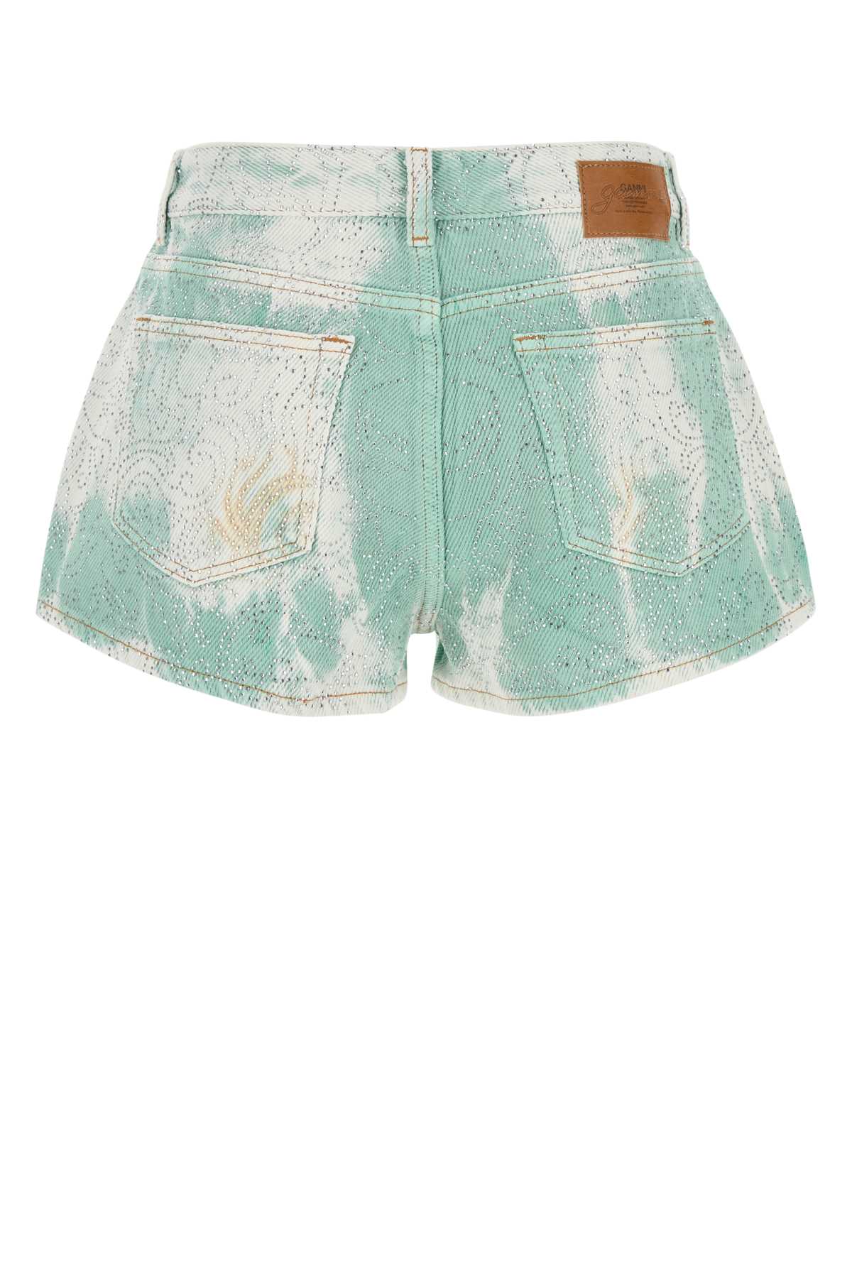 Two-tone denim shorts J1735798 (GANNI / ショートパンツ ) | GANNI (ガニー)(1)