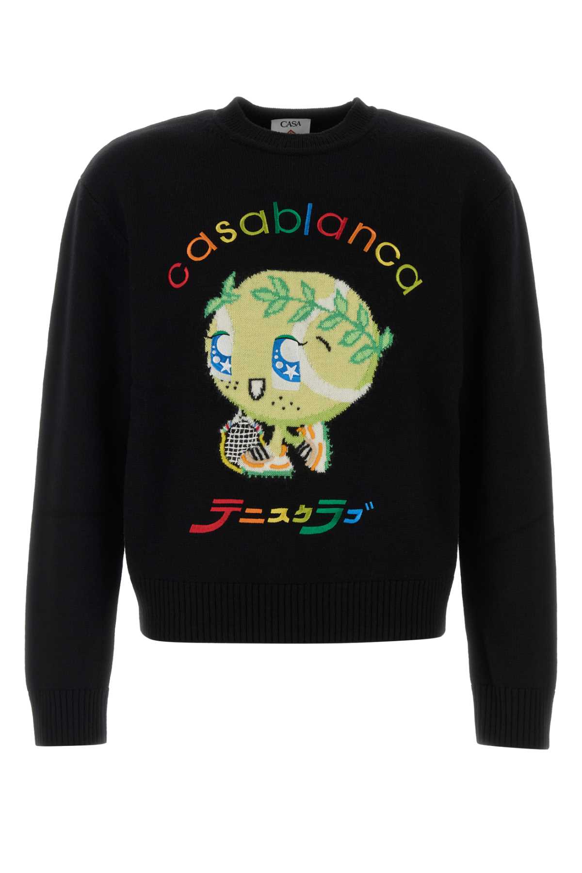 Black wool sweater MAW25KW109901KAWTENBOY (Casablanca / ニット・セーター・カーディガン ) | Casablanca (カサブランカ)